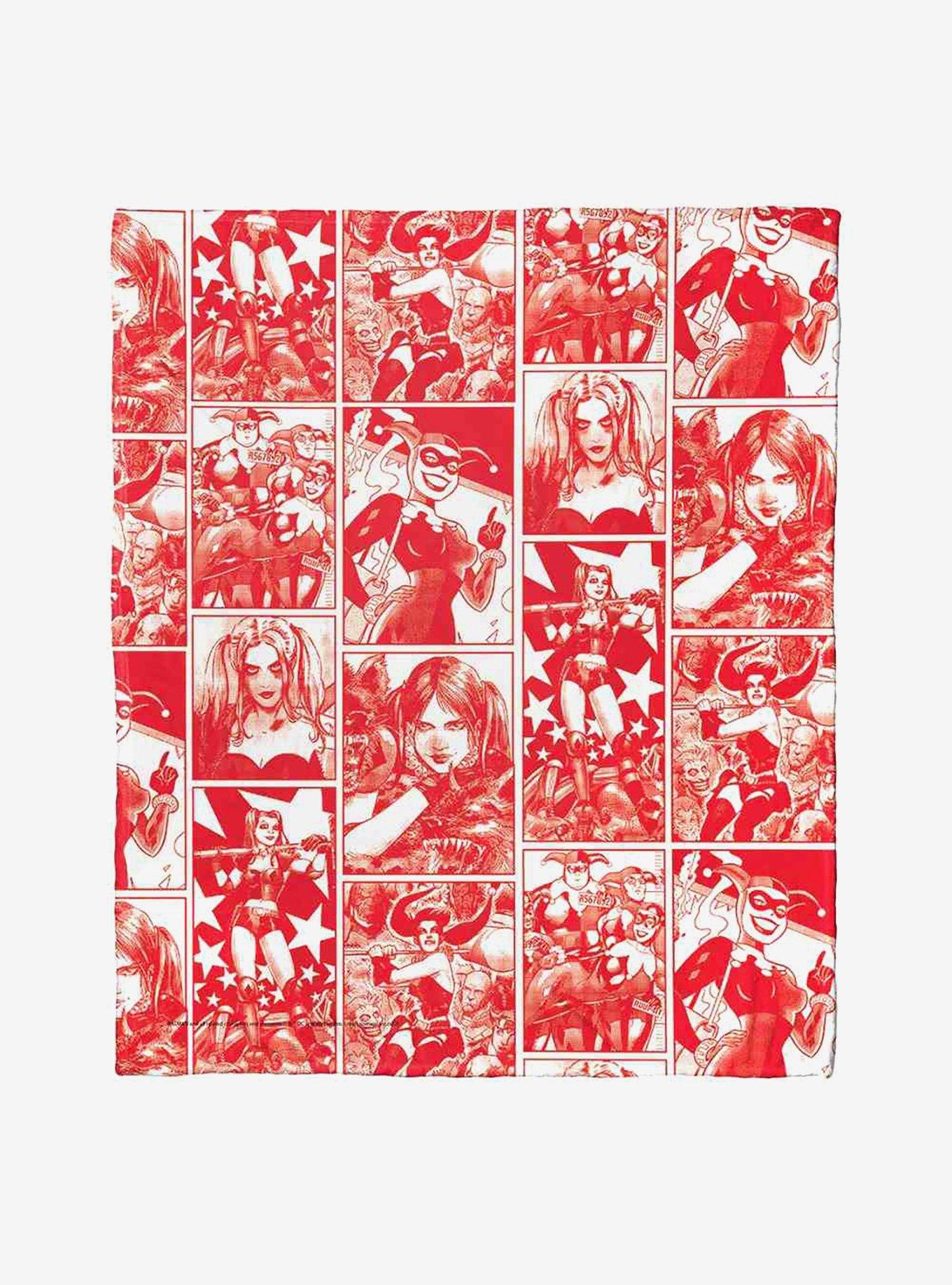 DC Comics Batman Harley Collage Silk Touch Throw Blanket, , hi-res