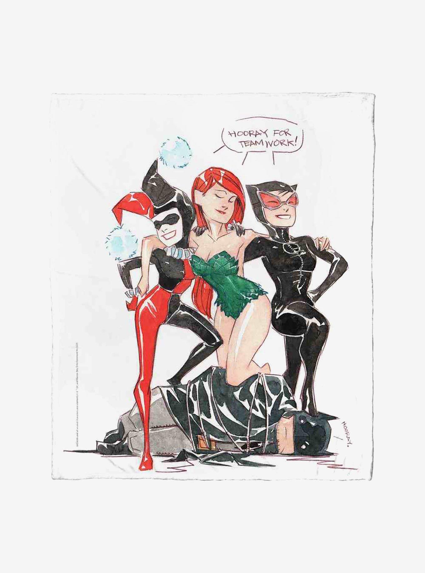 DC Comics Batman Hooray For Teamwork Silk Touch Throw Blanket, , hi-res