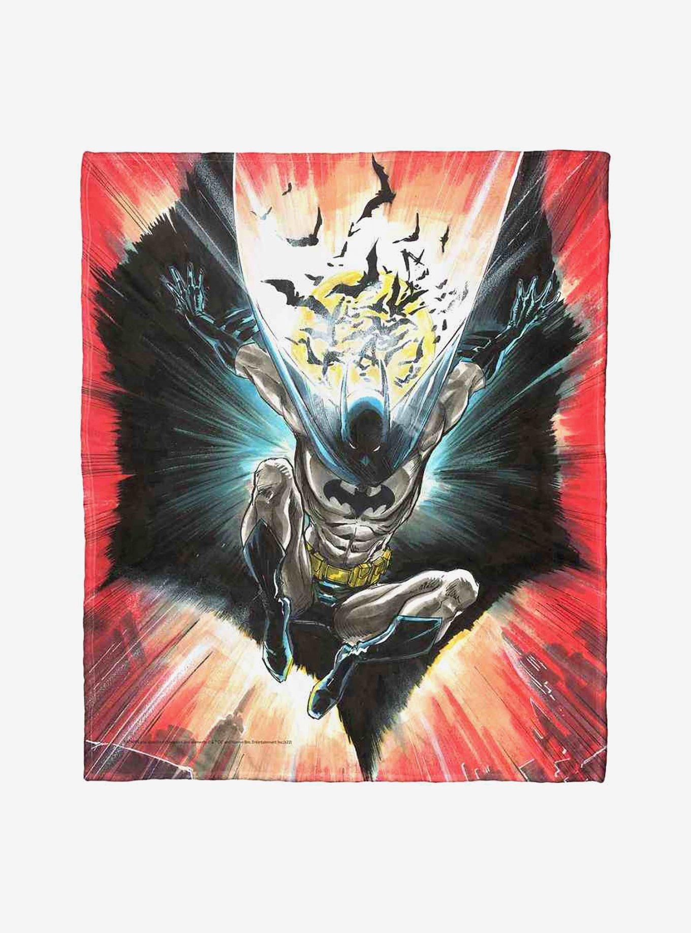 DC Comics Batman Illustrative DC Comics Batman Silk Touch Throw Blanket, , hi-res