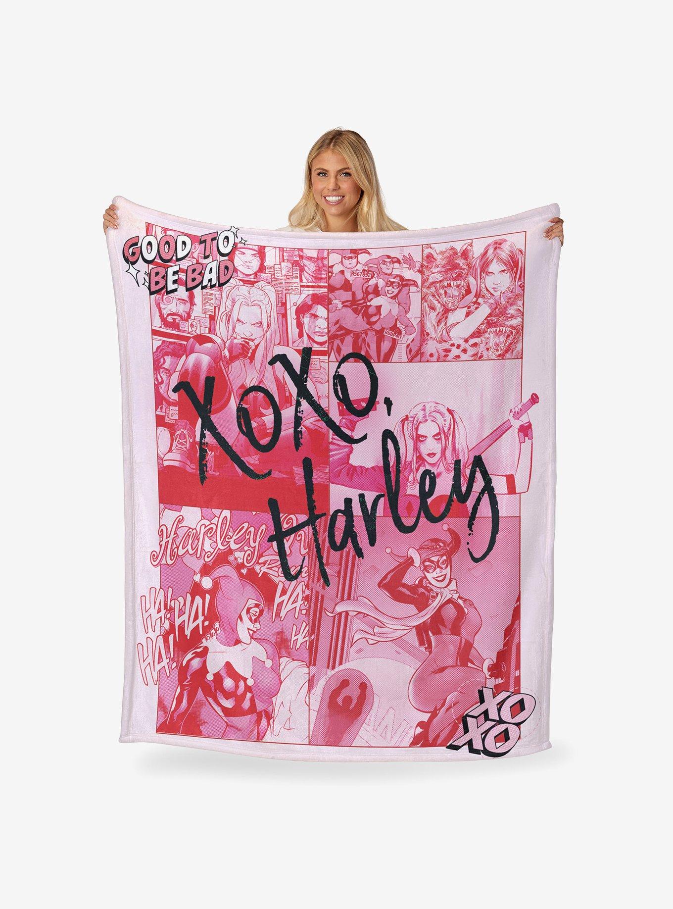 DC Comics Batman Harley Panels Silk Touch Throw Blanket, , hi-res