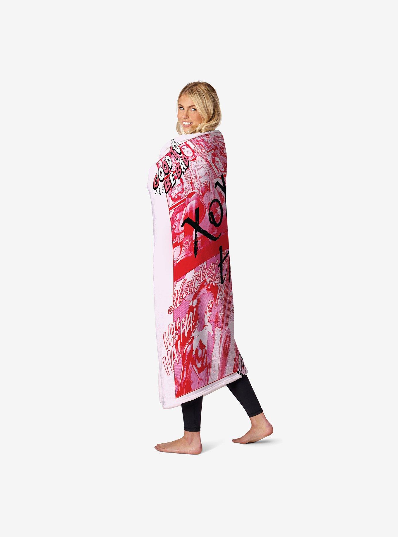 DC Comics Batman Harley Panels Silk Touch Throw Blanket, , alternate