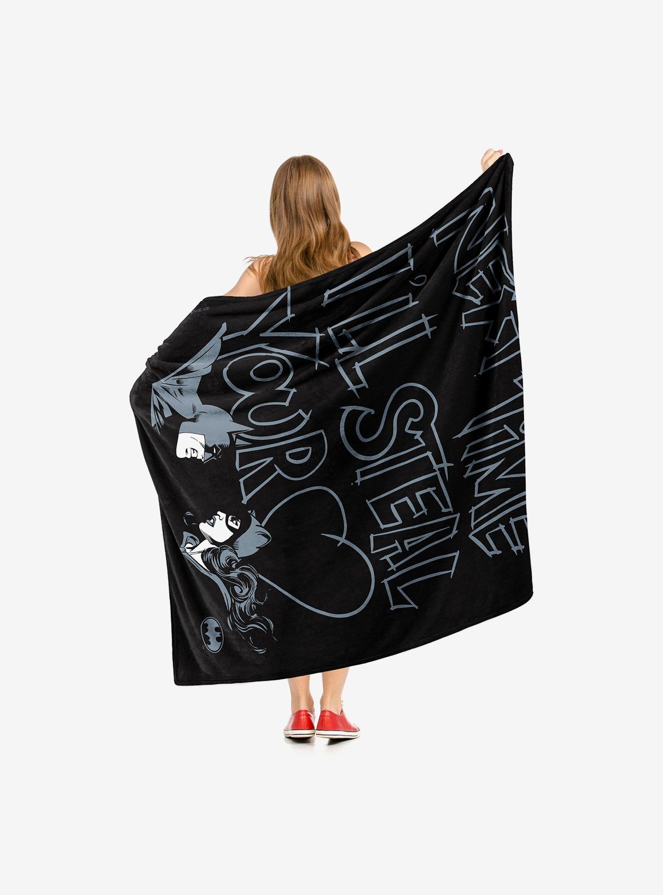 DC Comics Batman Your Heart Silk Touch Throw Blanket, , alternate