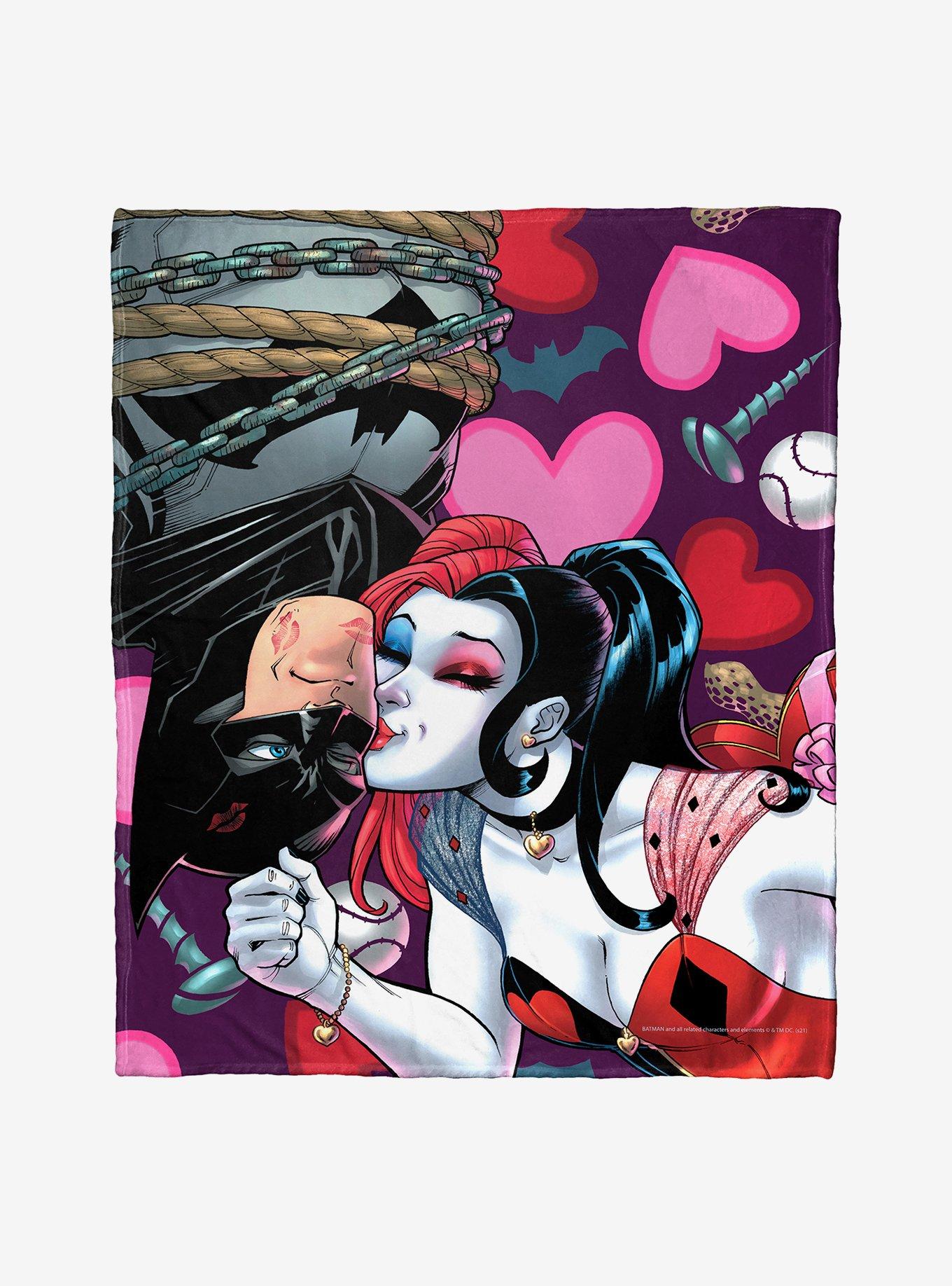 DC Comics Batman Harley And Batsy Silk Touch Throw Blanket, , hi-res