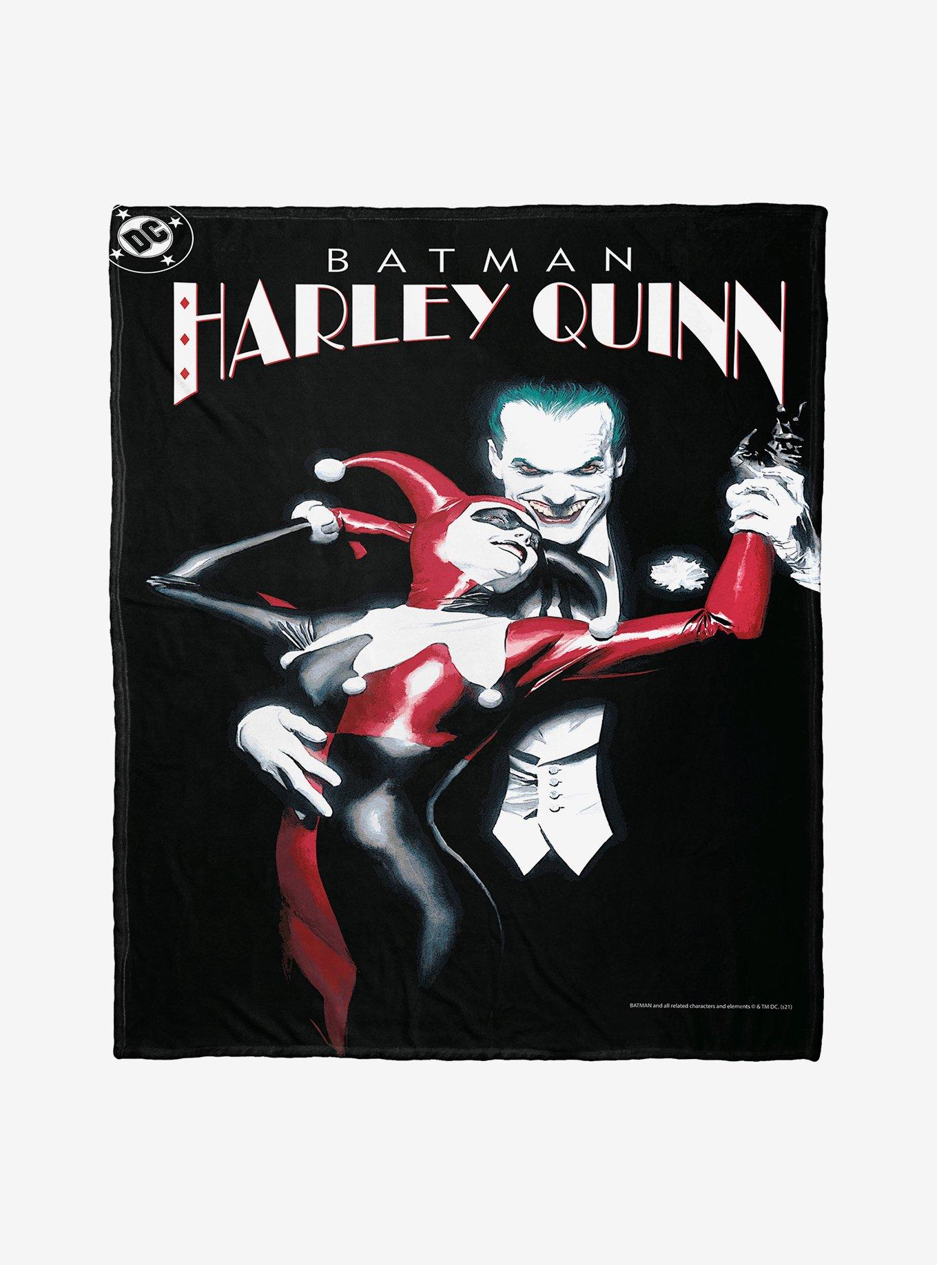 DC Comics Batman Harley Quinn Love Cover Silk Touch Throw Blanket, , hi-res