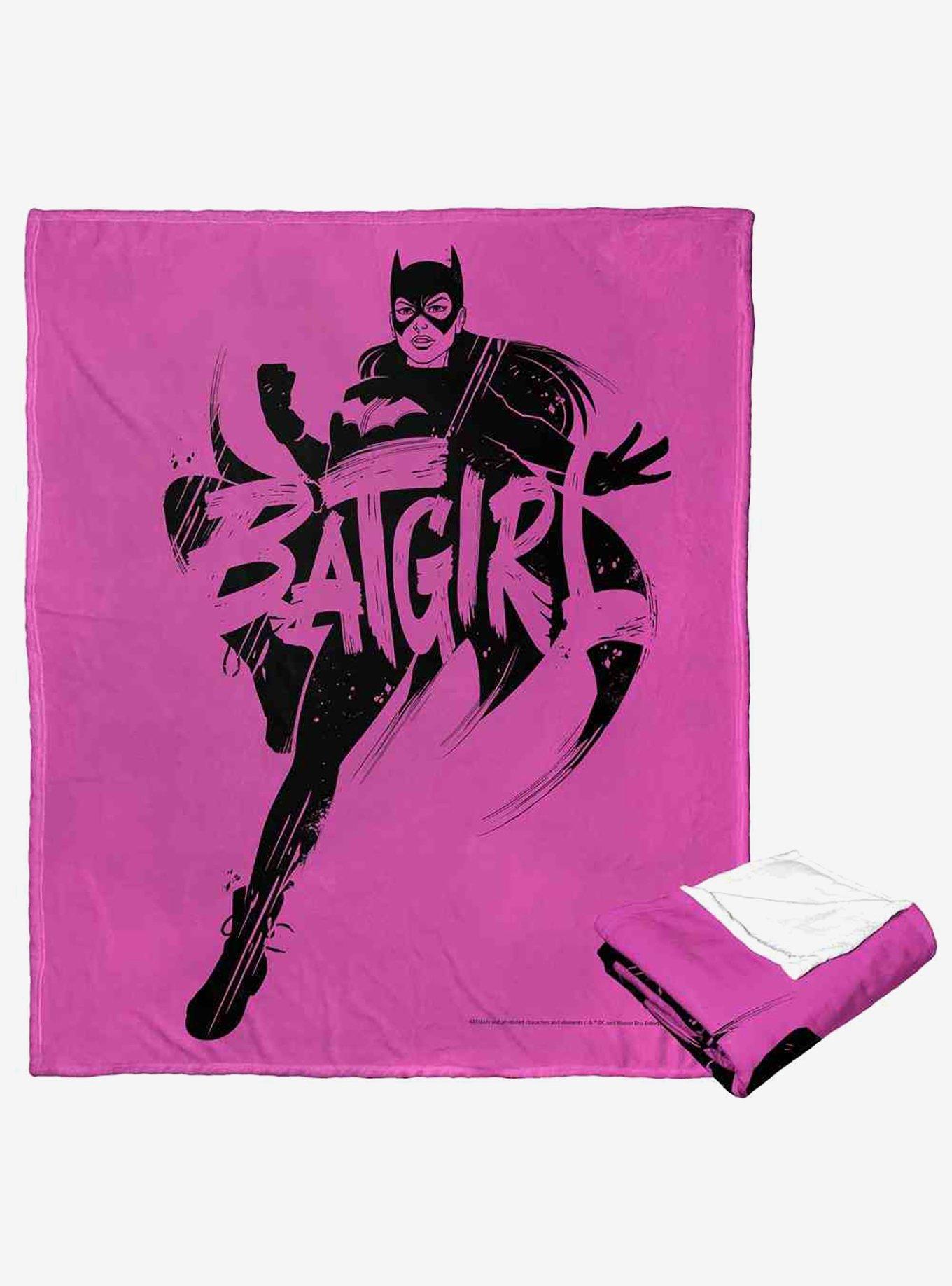 DC Comics Batman Batgirl Inked Silk Touch Throw Blanket, , hi-res