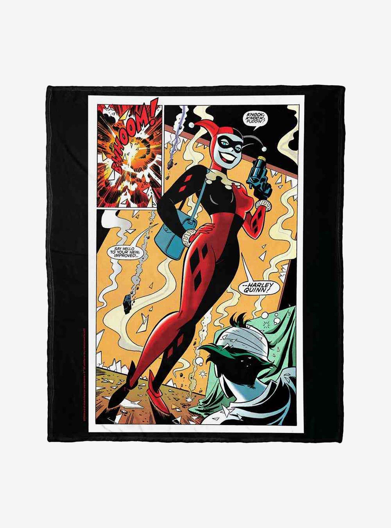 DC Comics Batman Villainous Origins Harley Silk Touch Throw Blanket, , hi-res