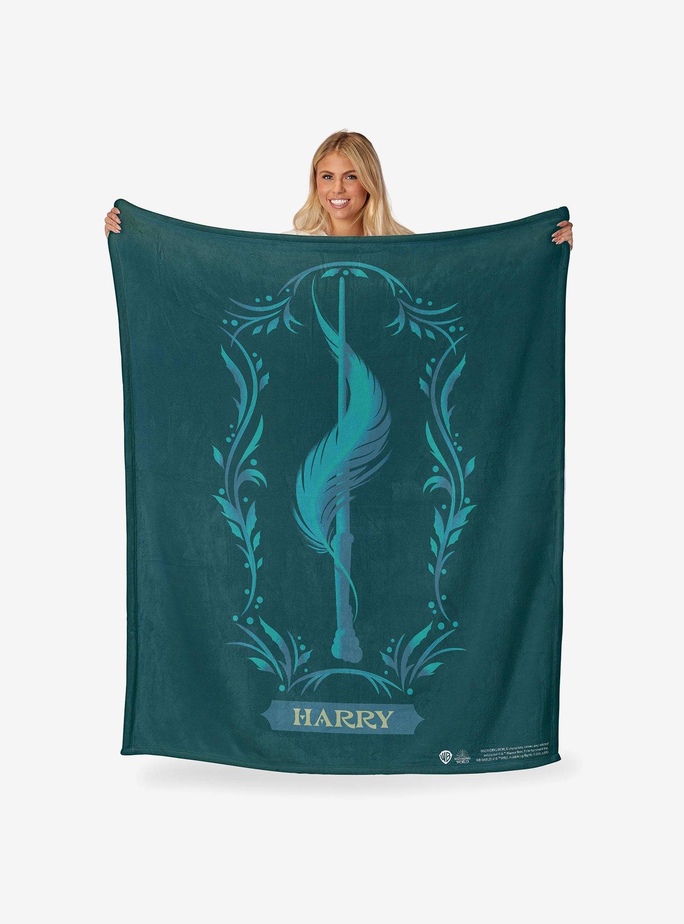 Harry Potter Harry's Wand Silk Touch Throw Blanket, , hi-res
