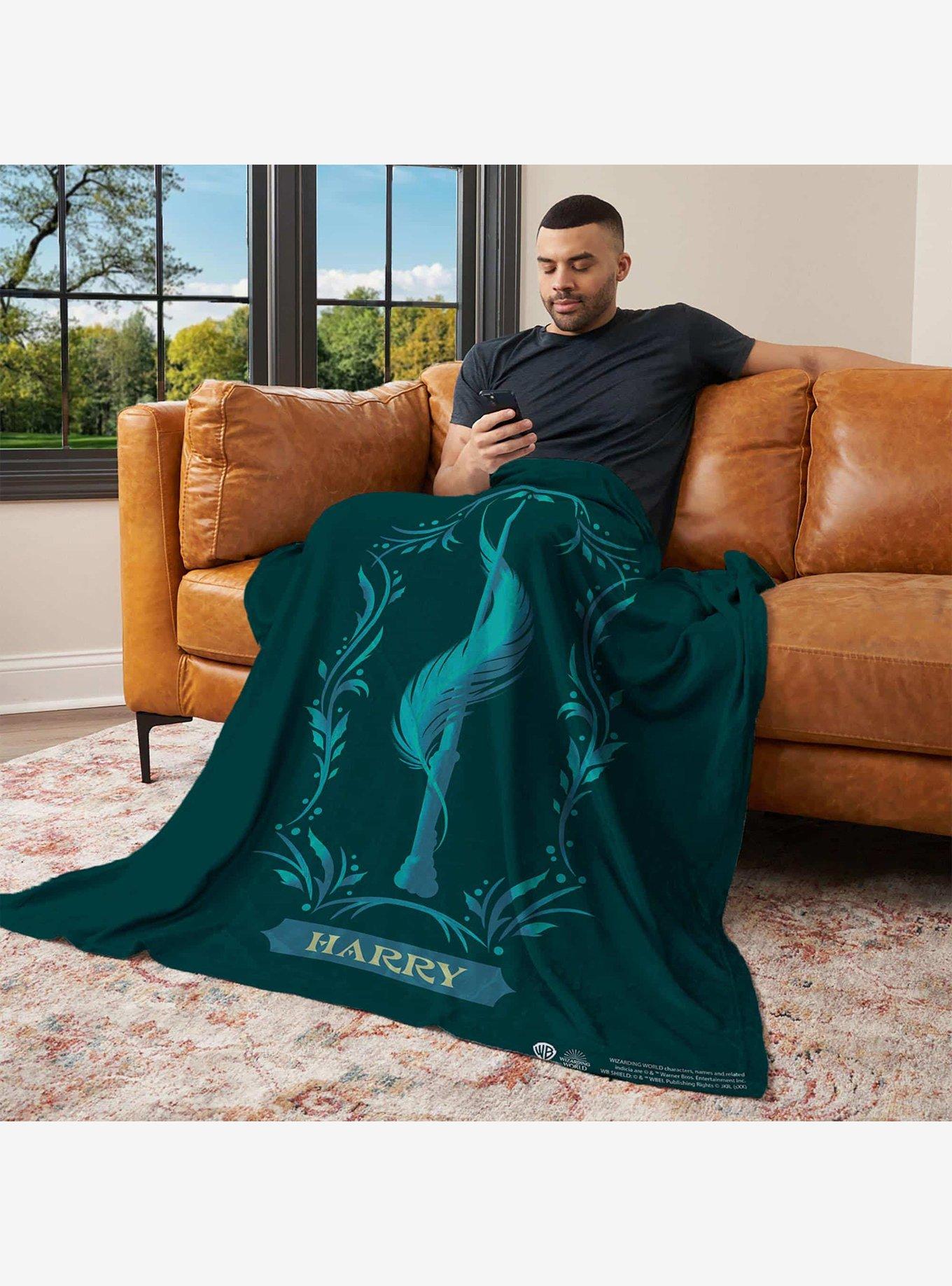Harry Potter Harry's Wand Silk Touch Throw Blanket, , alternate