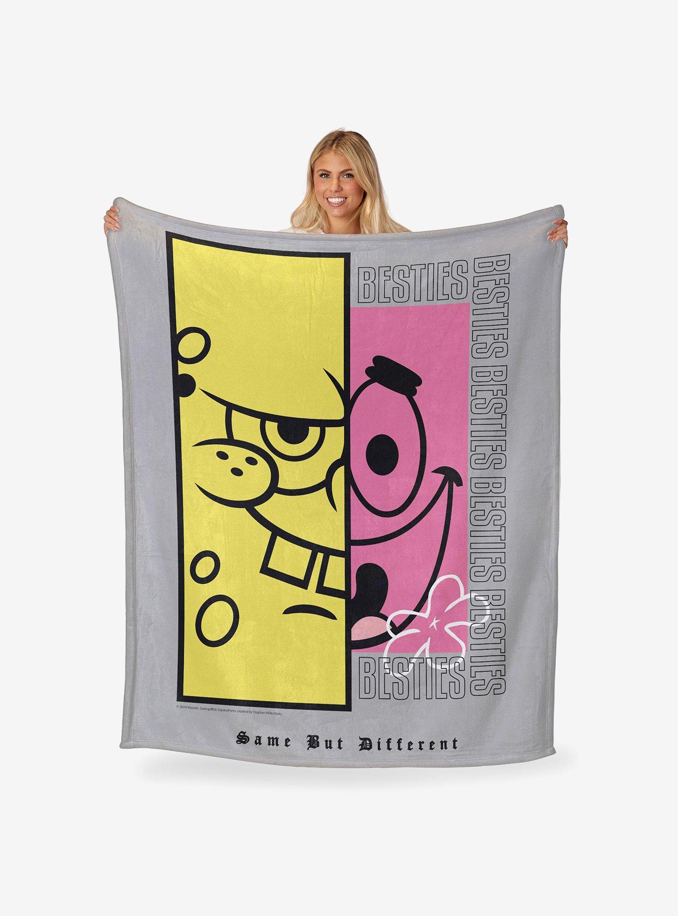 SpongeBob SquarePants Besties Silk Touch Throw Blanket, , hi-res