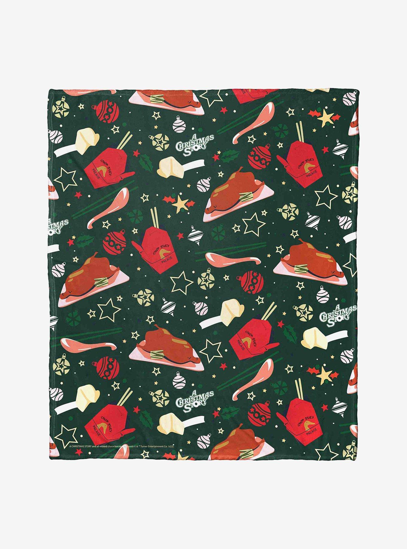 A Christmas Story Duck Dinner Silk Touch Throw Blanket, , hi-res