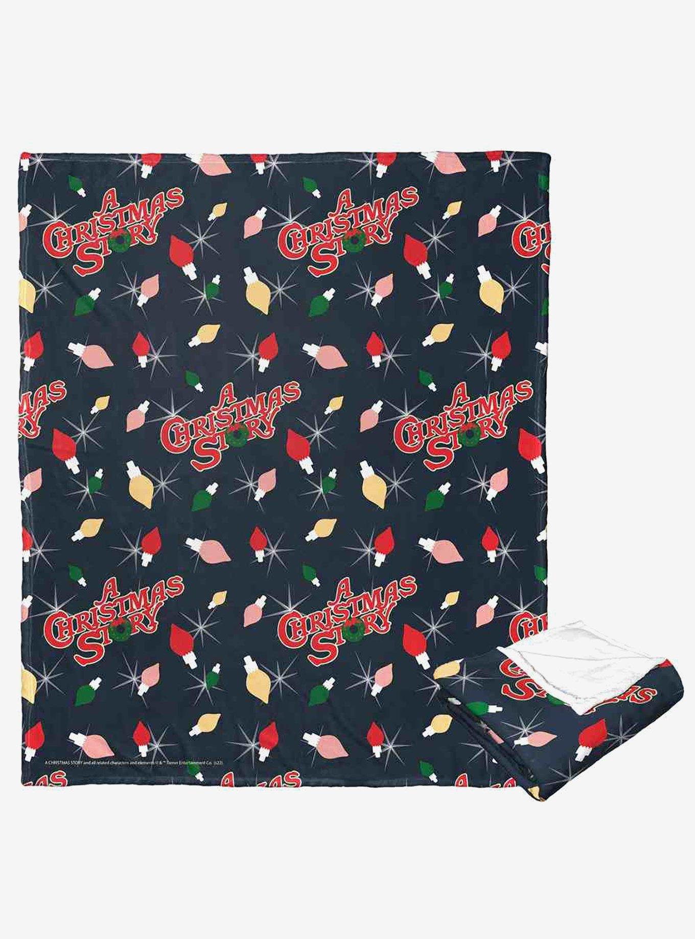 A Christmas Story Lit Up Pattern Silk Touch Throw Blanket, , hi-res