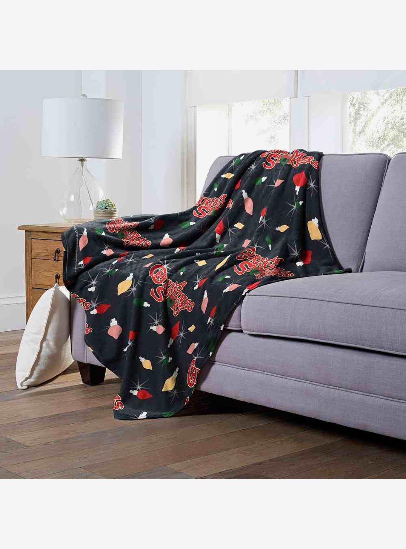A Christmas Story Lit Up Pattern Silk Touch Throw Blanket, , alternate