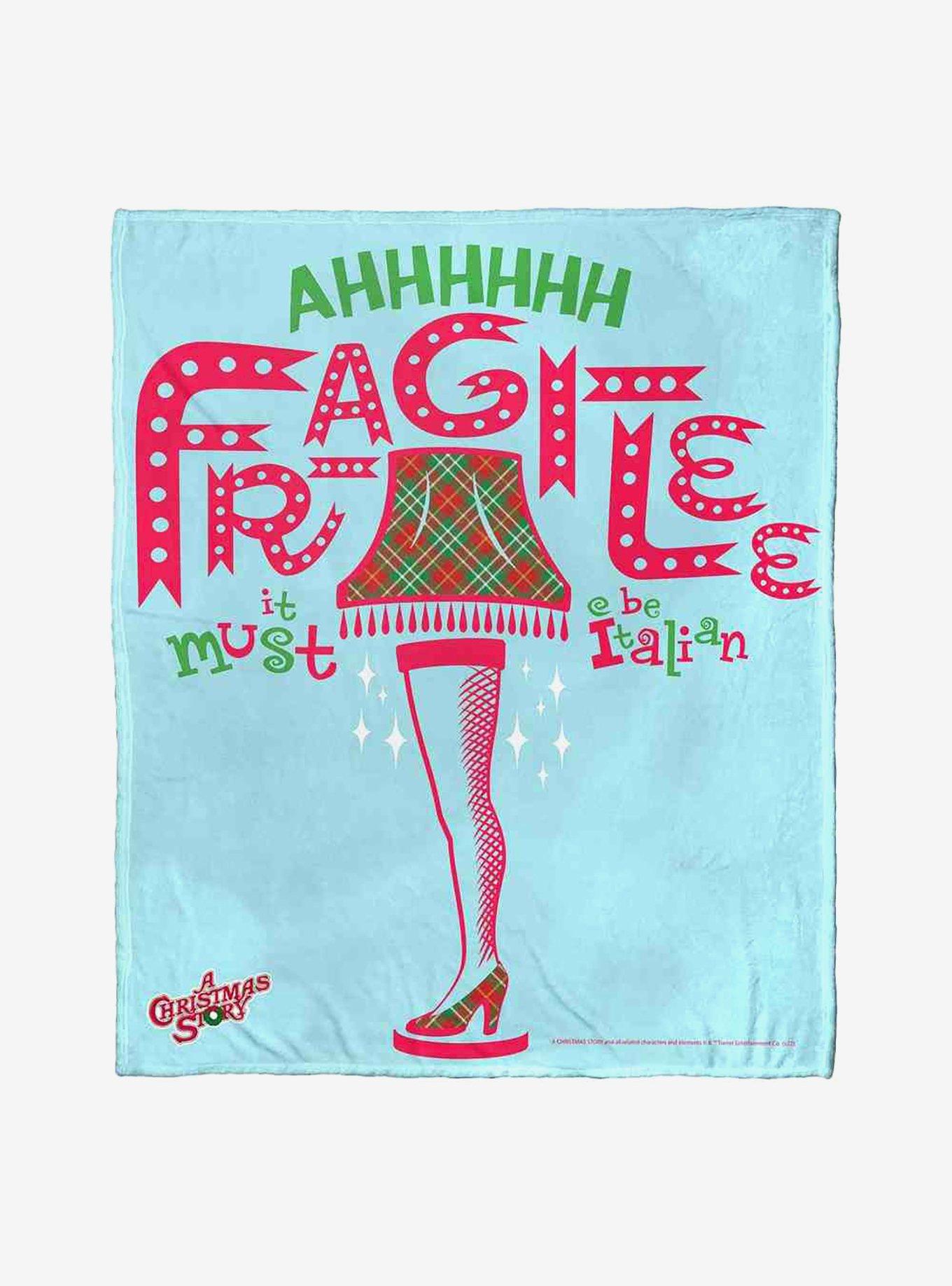 A Christmas Story It Must Be Italian Silk Touch Throw Blanket, , hi-res