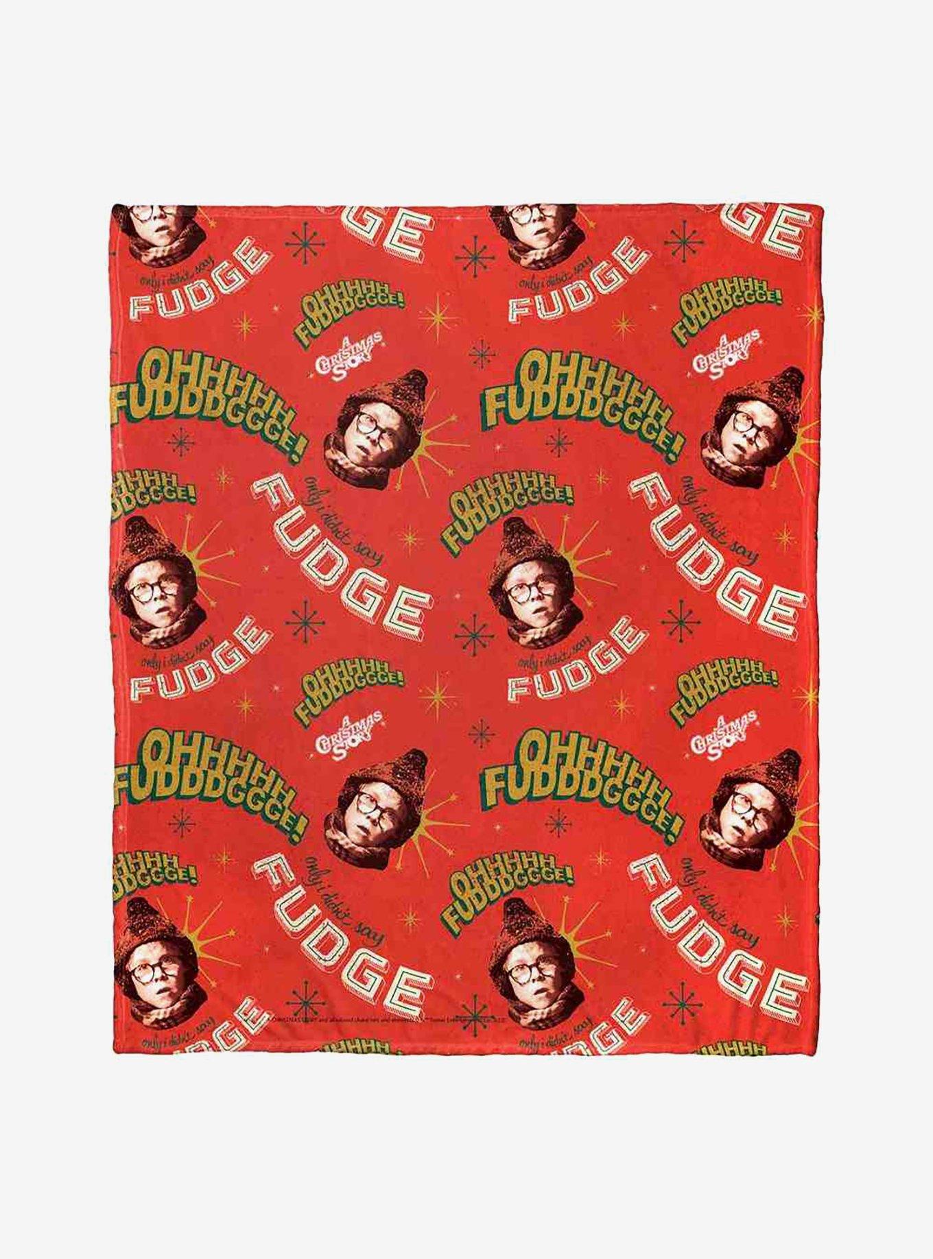 A Christmas Story Oh Fudge Silk Touch Throw Blanket, , hi-res