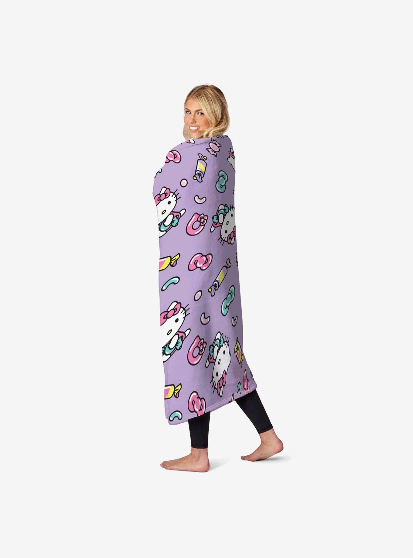 Hello Kitty Candy Cute Micro Raschel Throw Blanket, , alternate