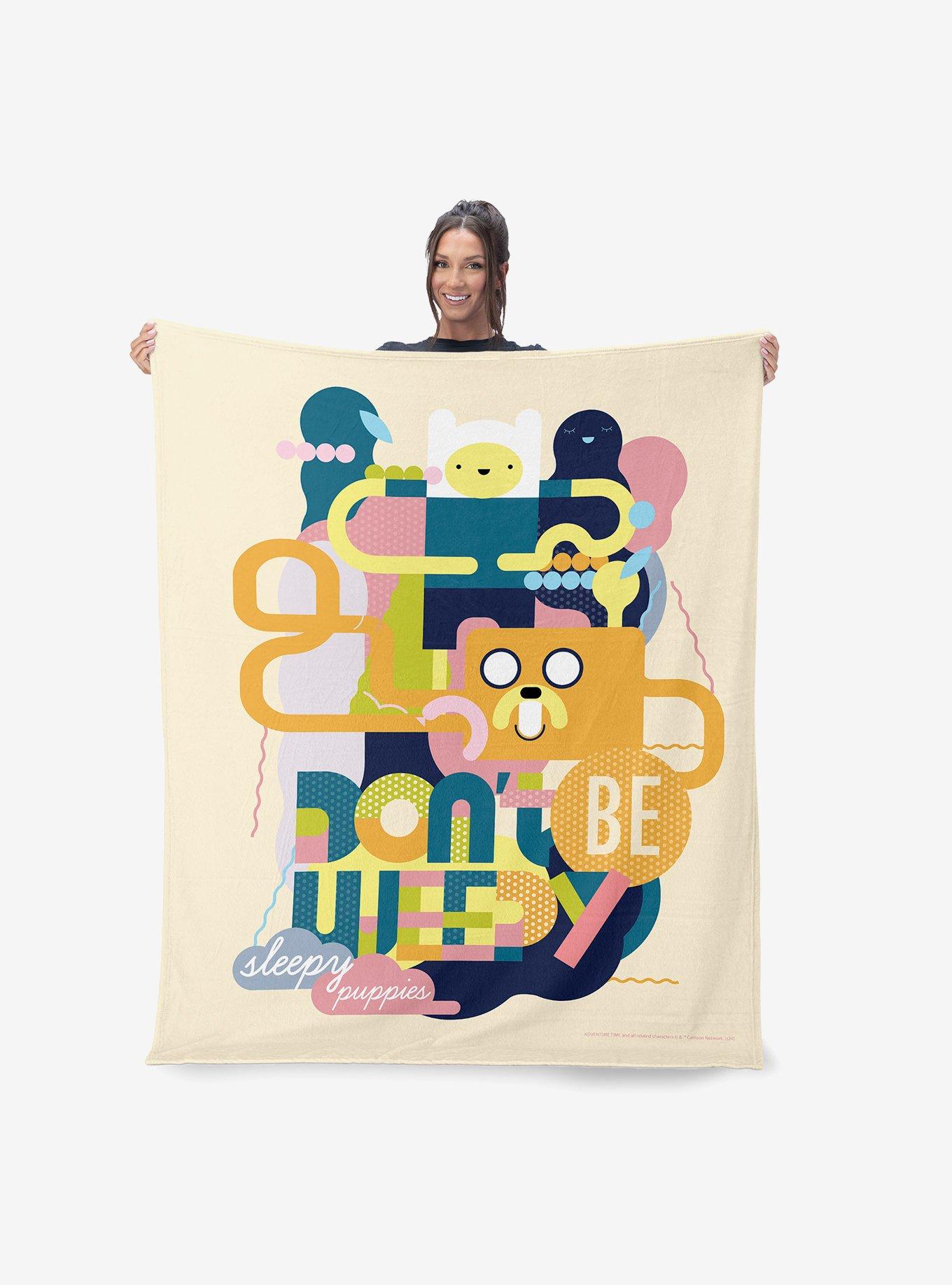 Adventure Time Sleepy Puppies Silk Touch Throw Blanket, , hi-res