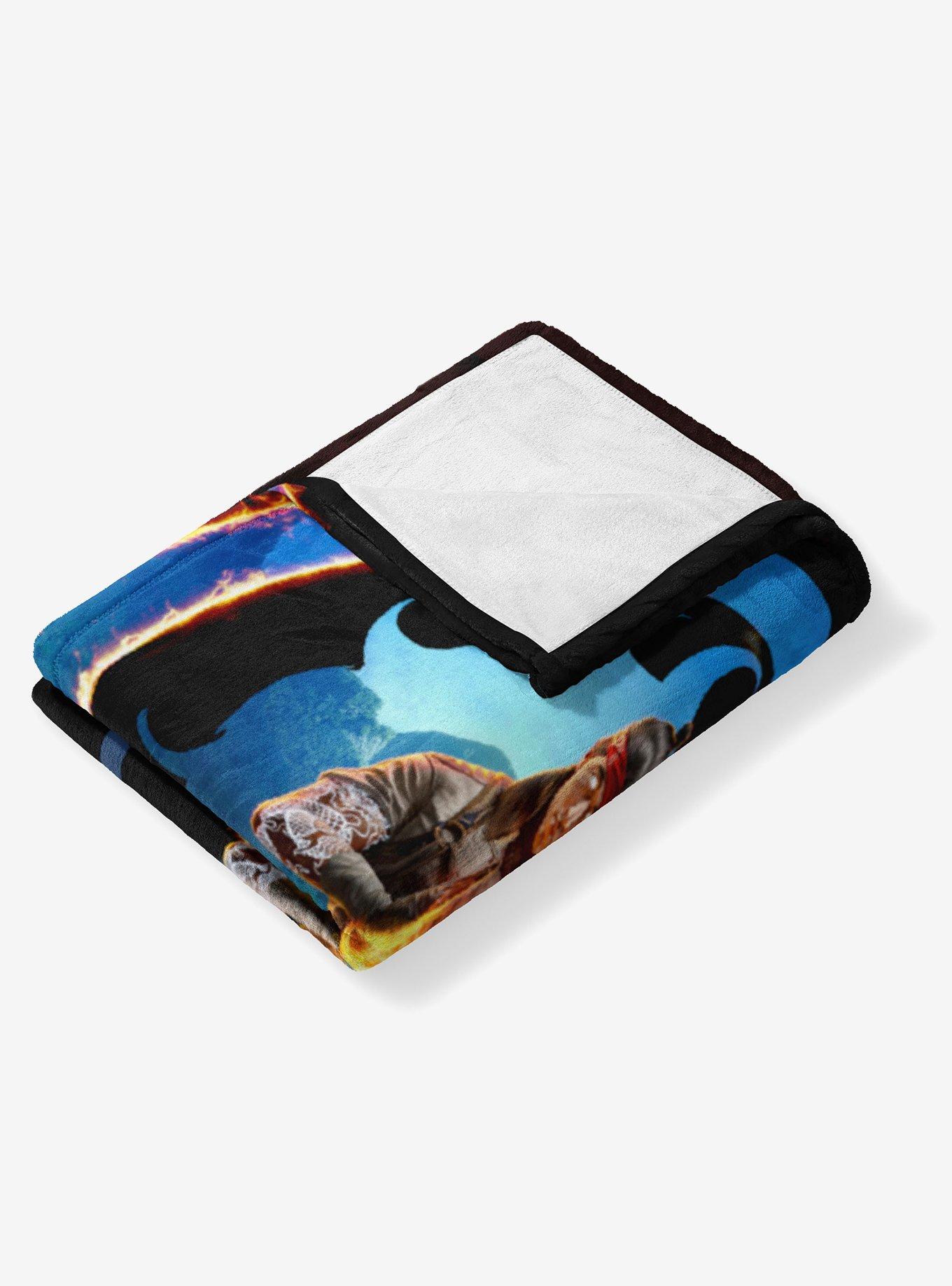 Mortal Kombat Liu Kang Zen Logo Silk Touch Throw Blanket, , alternate