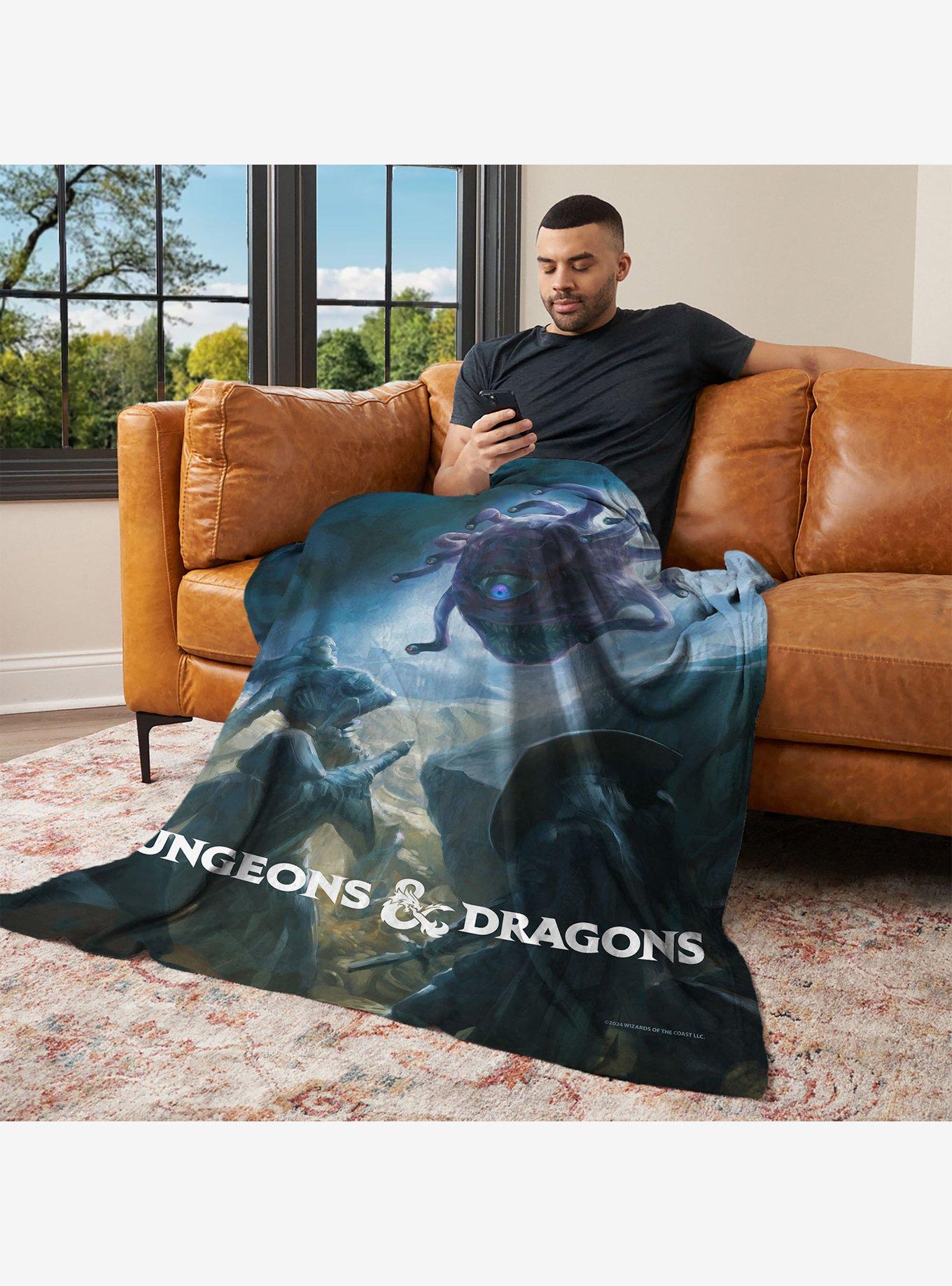 Dungeons & Dragons Epic Vision Beholder and the Treasure Silk Touch Throw Blanket, , alternate
