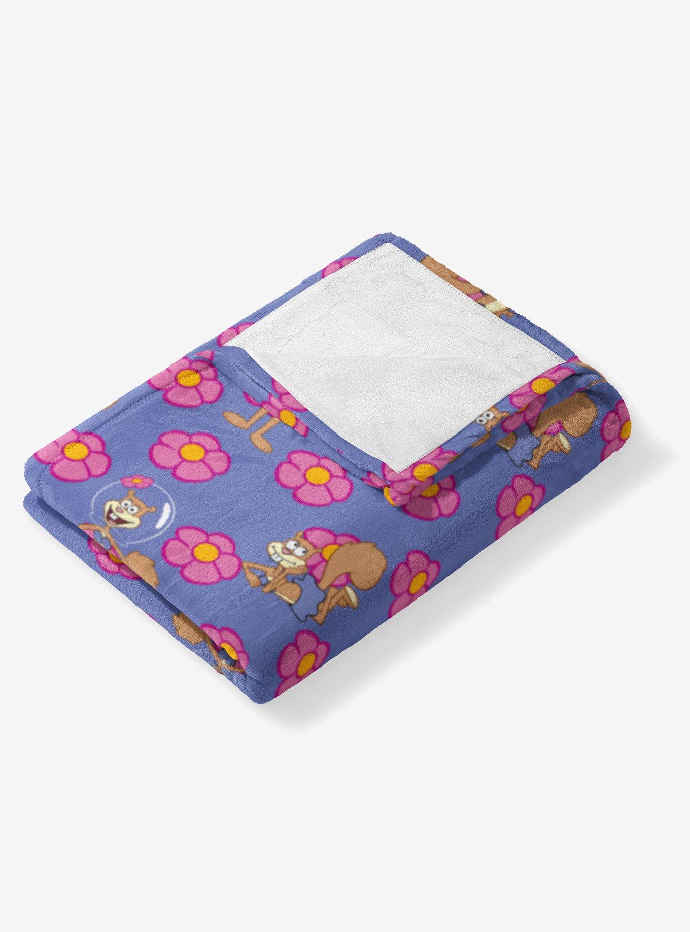 SpongeBob SquarePants Sandy Pattern Silk Touch Throw Blanket, , alternate