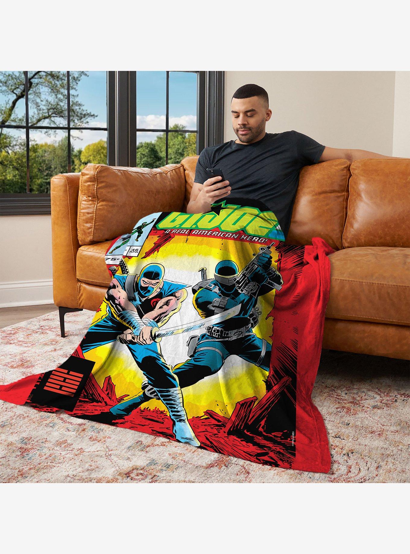 GI Joe Gi Comics Ninja In Arms Silk Touch Throw Blanket, , alternate