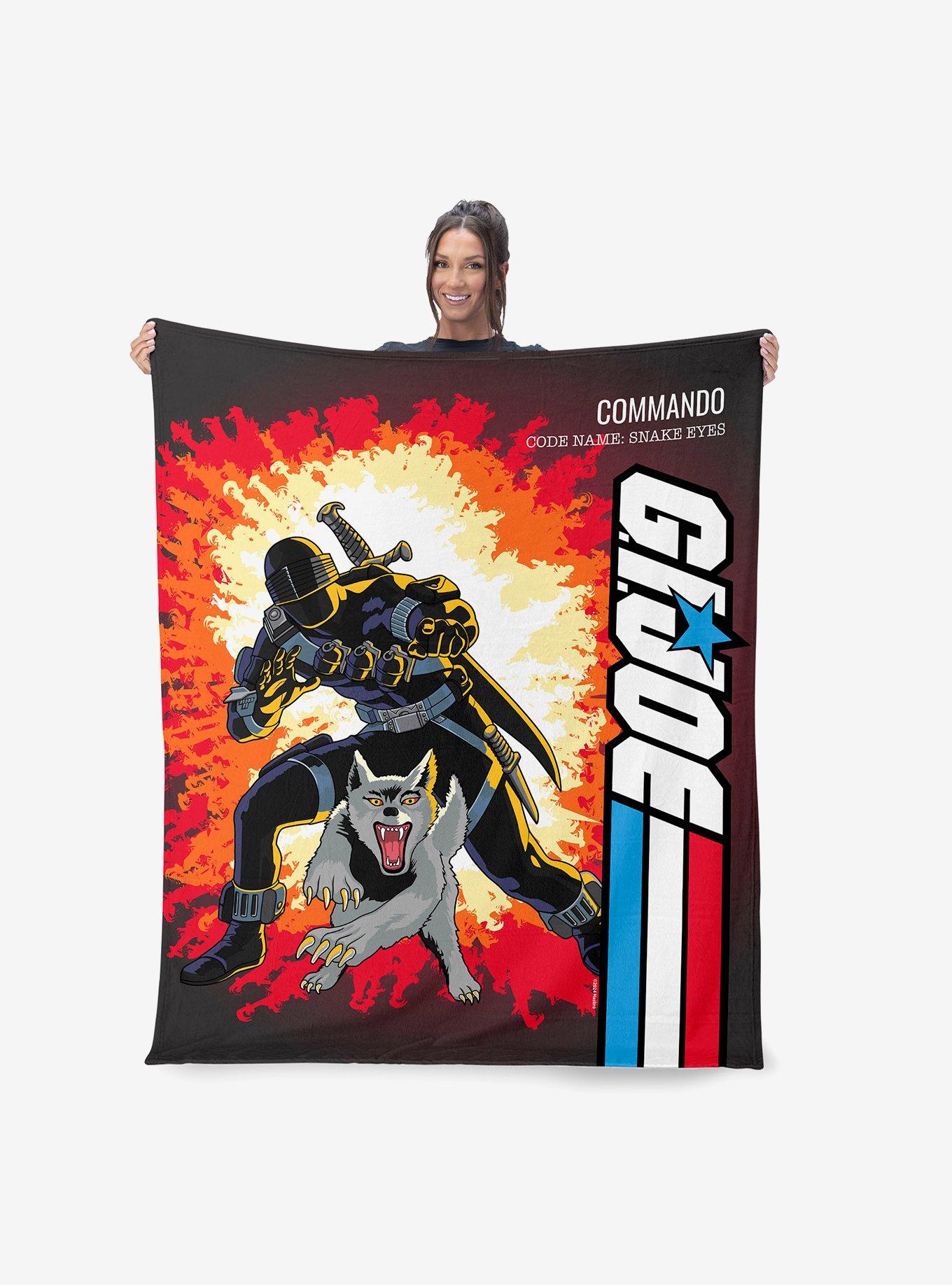 GI Joe Classic Flashback Snake Eyes Silk Touch Throw Blanket, , hi-res