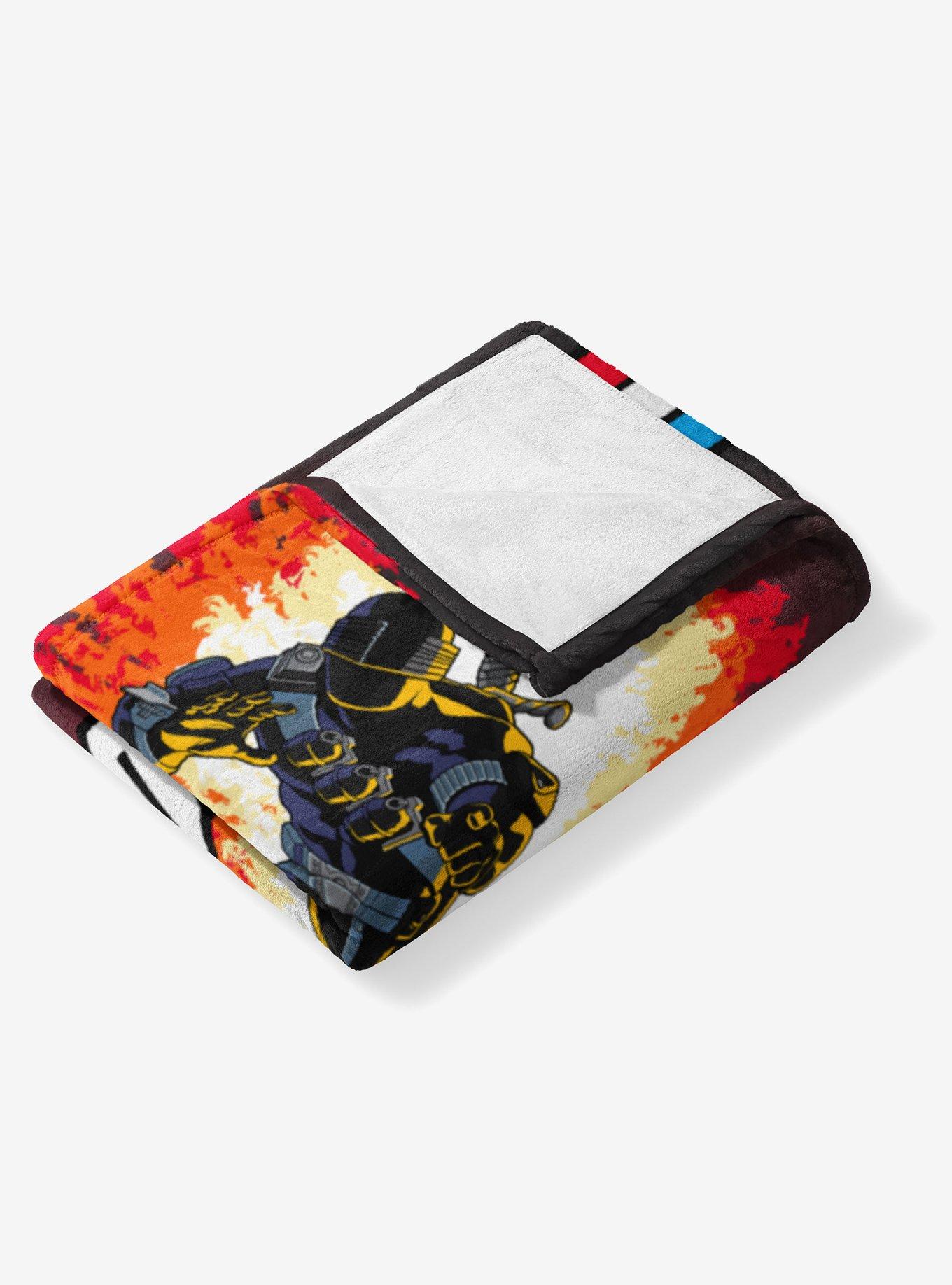 GI Joe Classic Flashback Snake Eyes Silk Touch Throw Blanket, , alternate