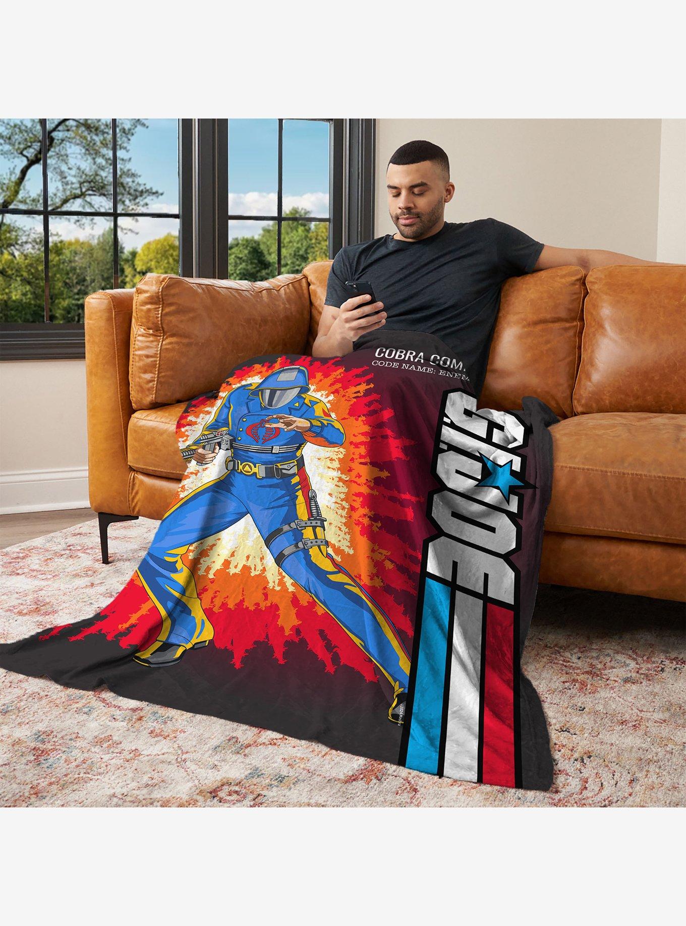 GI Joe Classic Flashback Cobra Commander Silk Touch Throw Blanket, , alternate