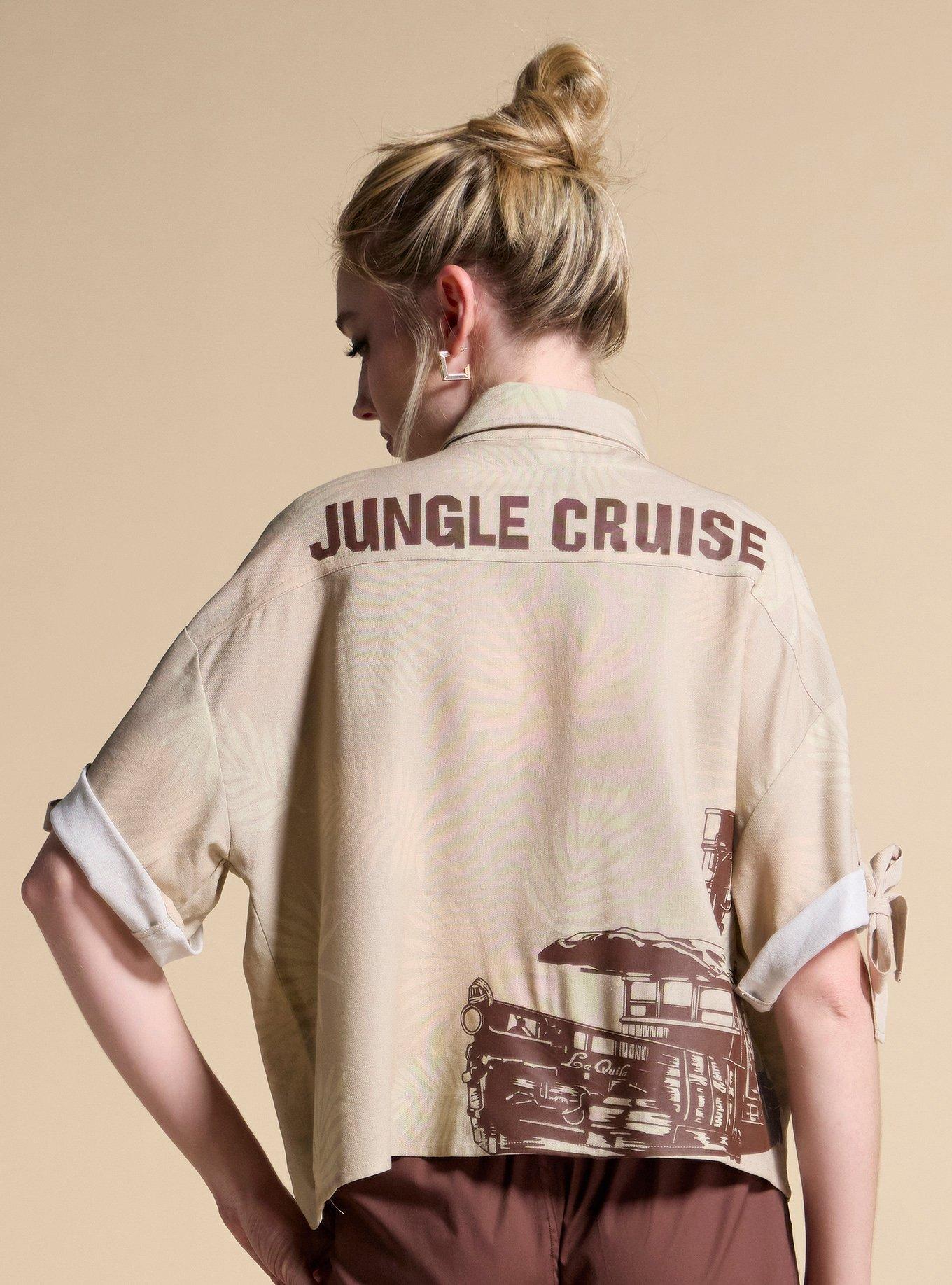 Her Universe Disney Jungle Cruise Cropped Button-Up Top Her Universe Exclusive, , hi-res