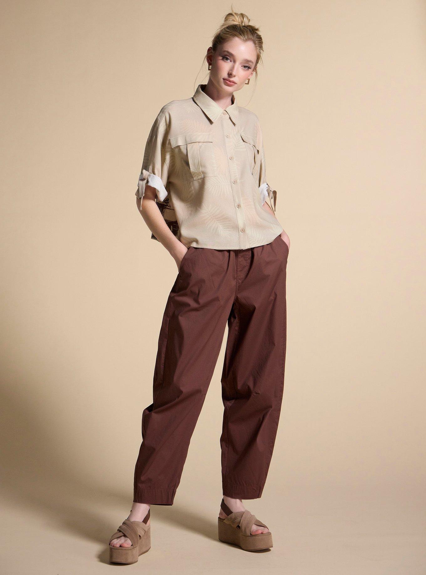 Her Universe Disney Jungle Cruise Cropped Button-Up Top Her Universe Exclusive, MULTI, alternate - view 3