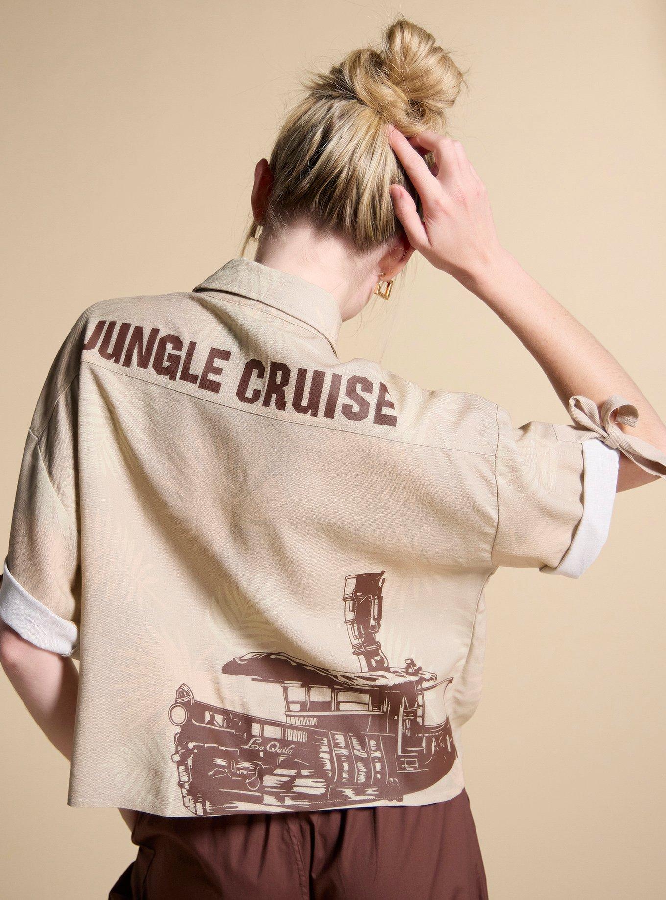 Her Universe Disney Jungle Cruise Cropped Button-Up Top Her Universe Exclusive, MULTI, alternate - view 4