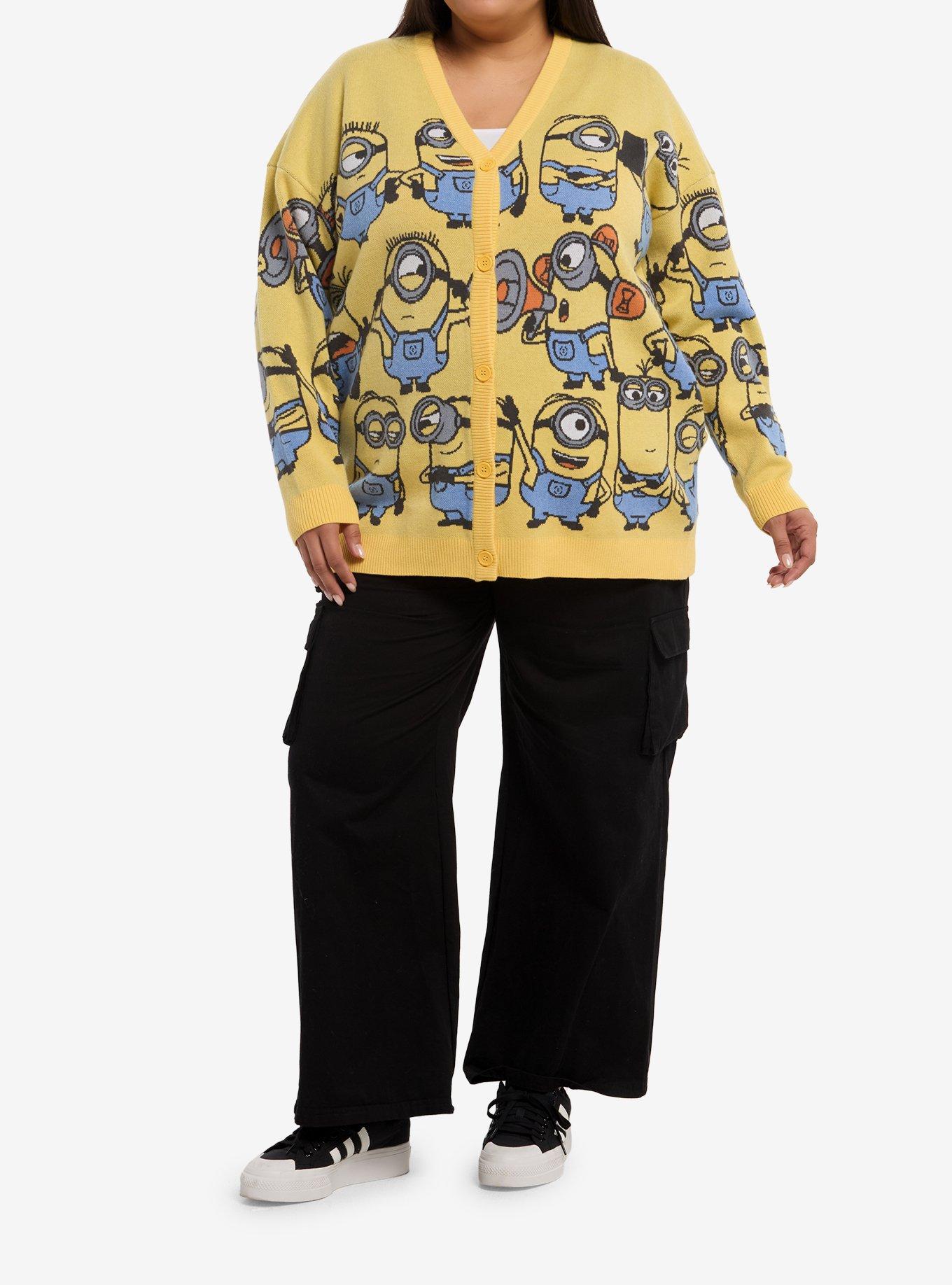 Minions Knit Girls Cardigan Plus Size, , hi-res