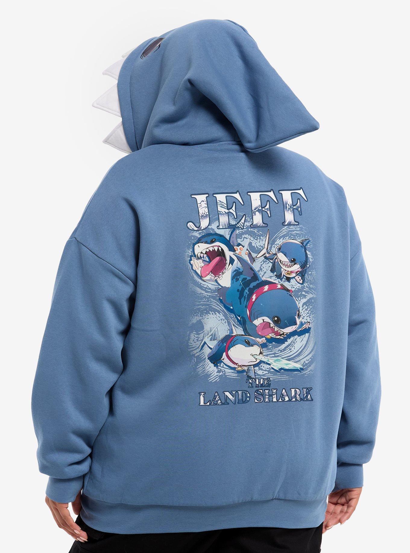Marvel Rivals Jeff The Land Shark Girls Reversible Hoodie Plus Size, , hi-res