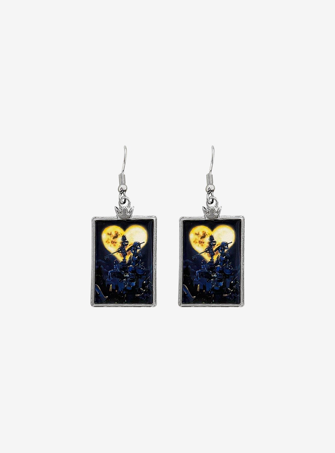 Her Universe Disney Kingdom Hearts Poster Drop Earrings, , hi-res