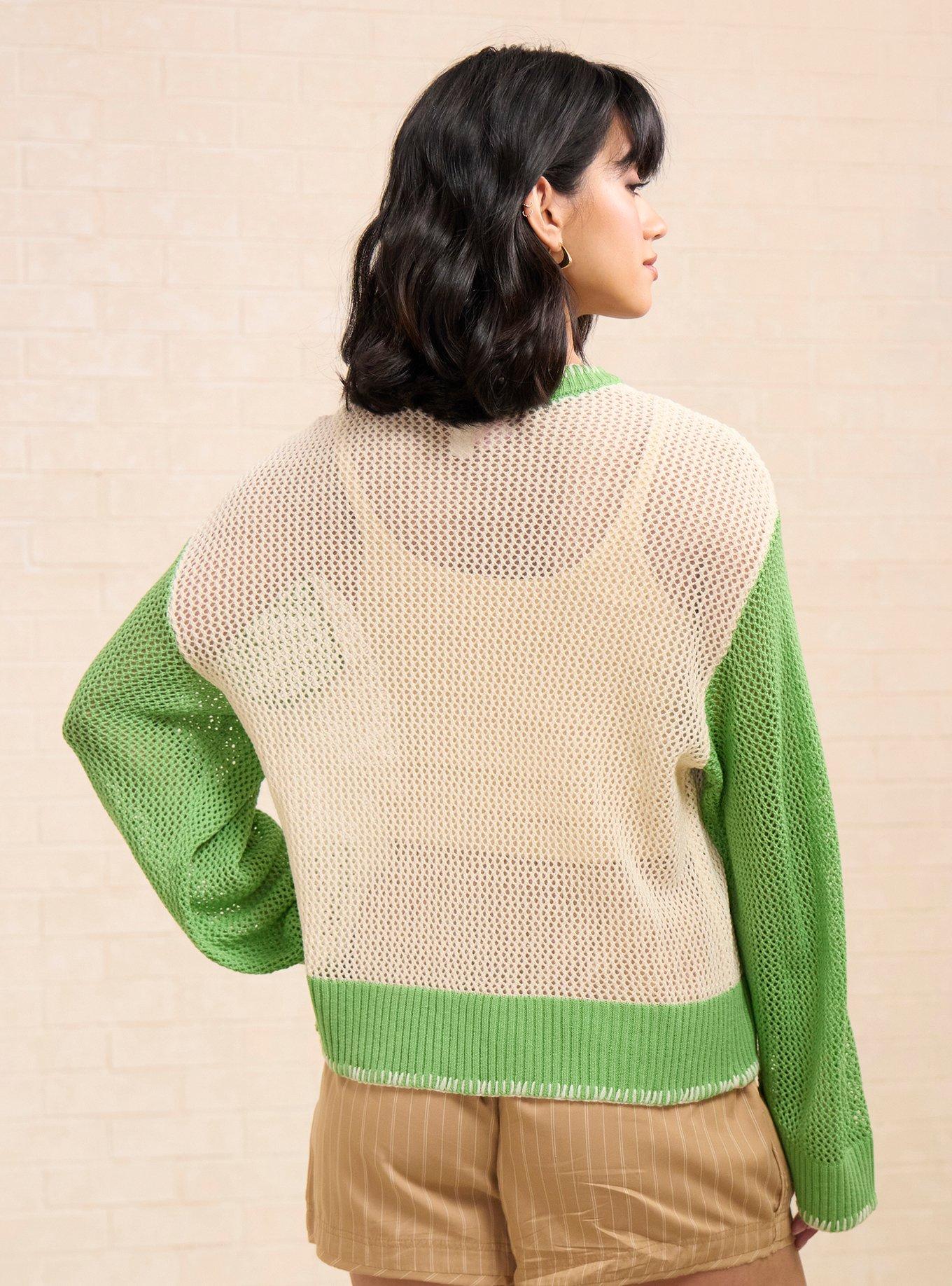Disney Moana Pua & Hei Hei Open Knit Sweater, MULTI, alternate - view 3