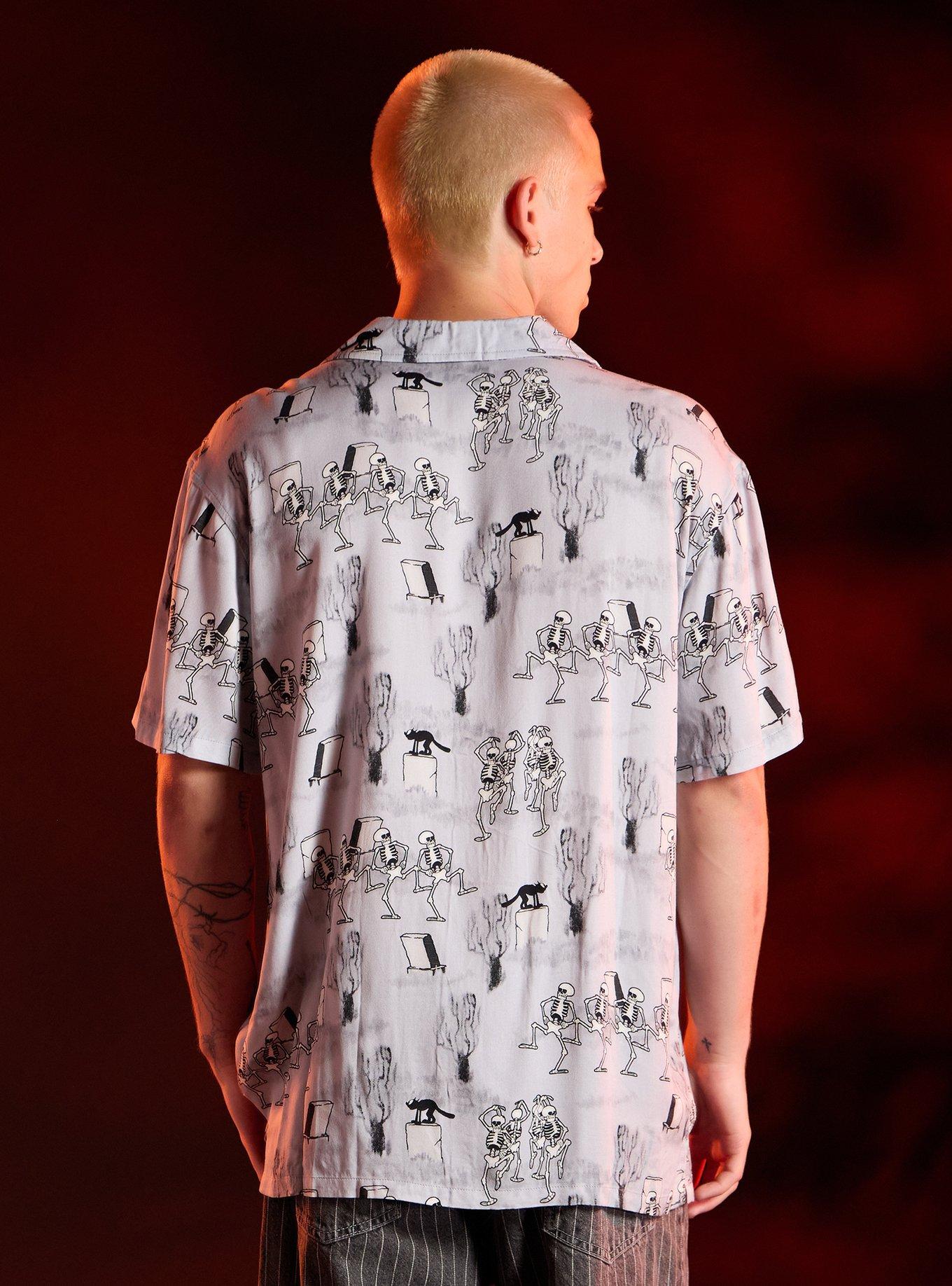 Our Universe Disney The Skeleton Dance Woven Button-Up, MULTI, alternate - view 3