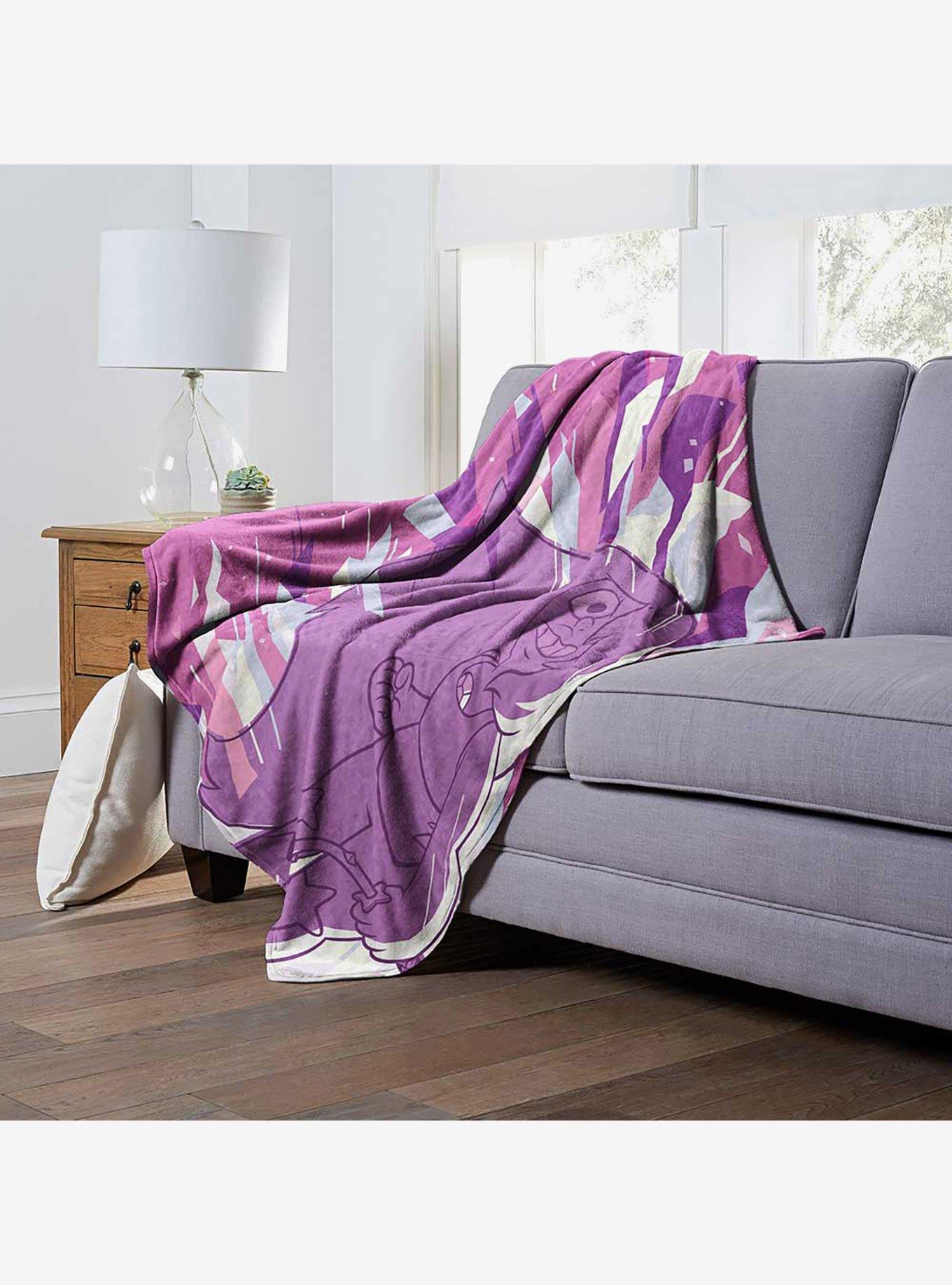 Steven Universe Amethyst Crystal Burst Silk Touch Throw Blanket, , alternate