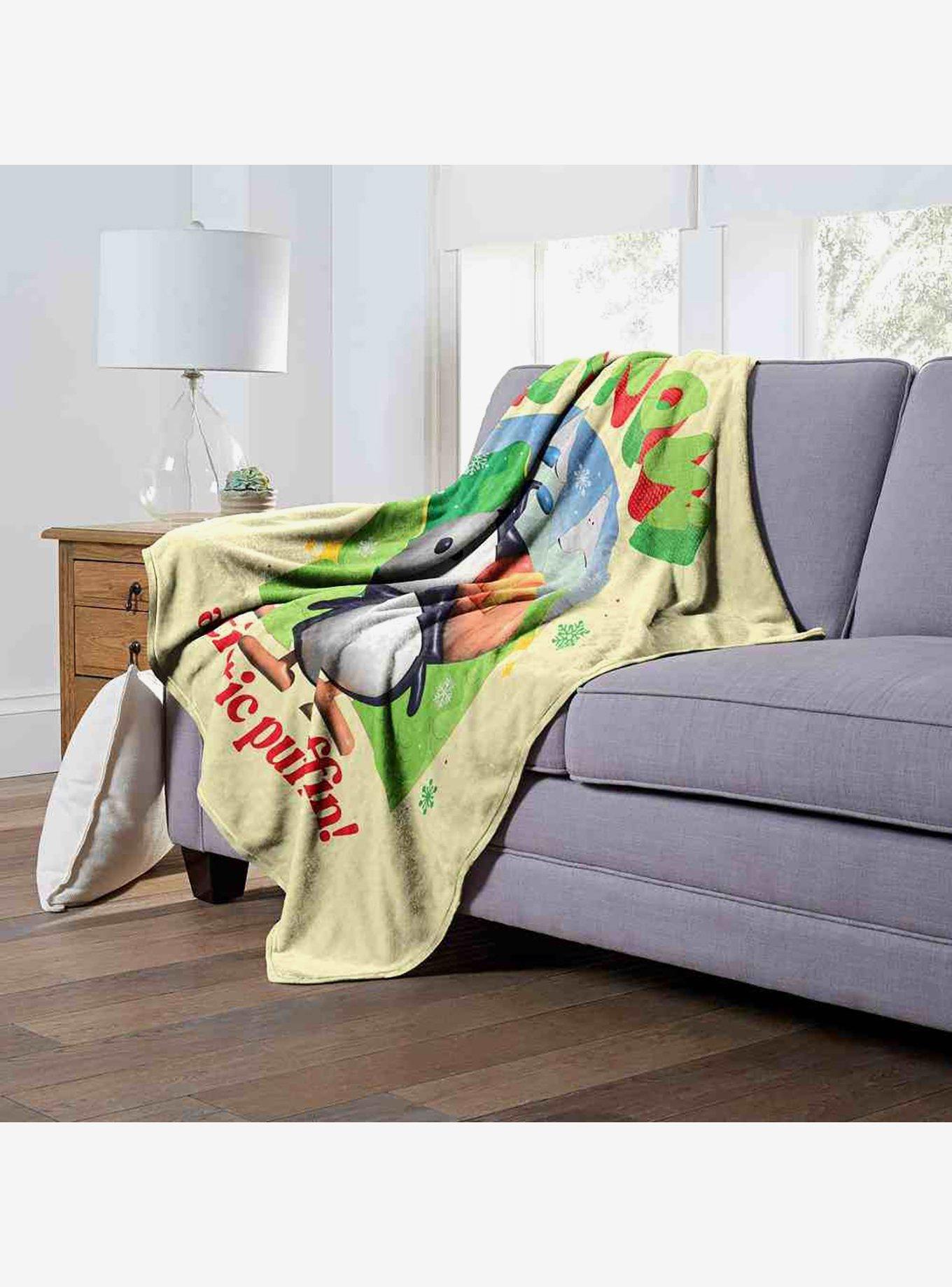 Elf Not Now Arctic Puffin Silk Touch Throw Blanket, , alternate