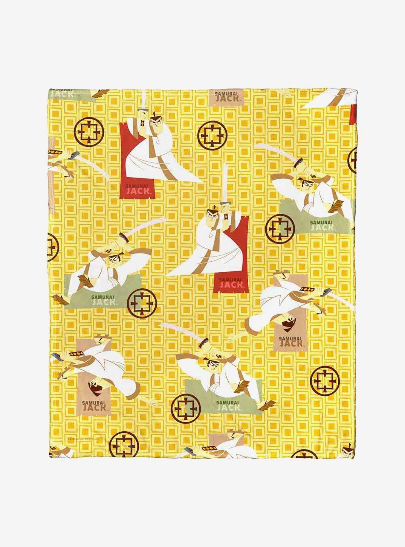 Samurai Jack Fighting Jack Silk Touch Throw Blanket, , hi-res