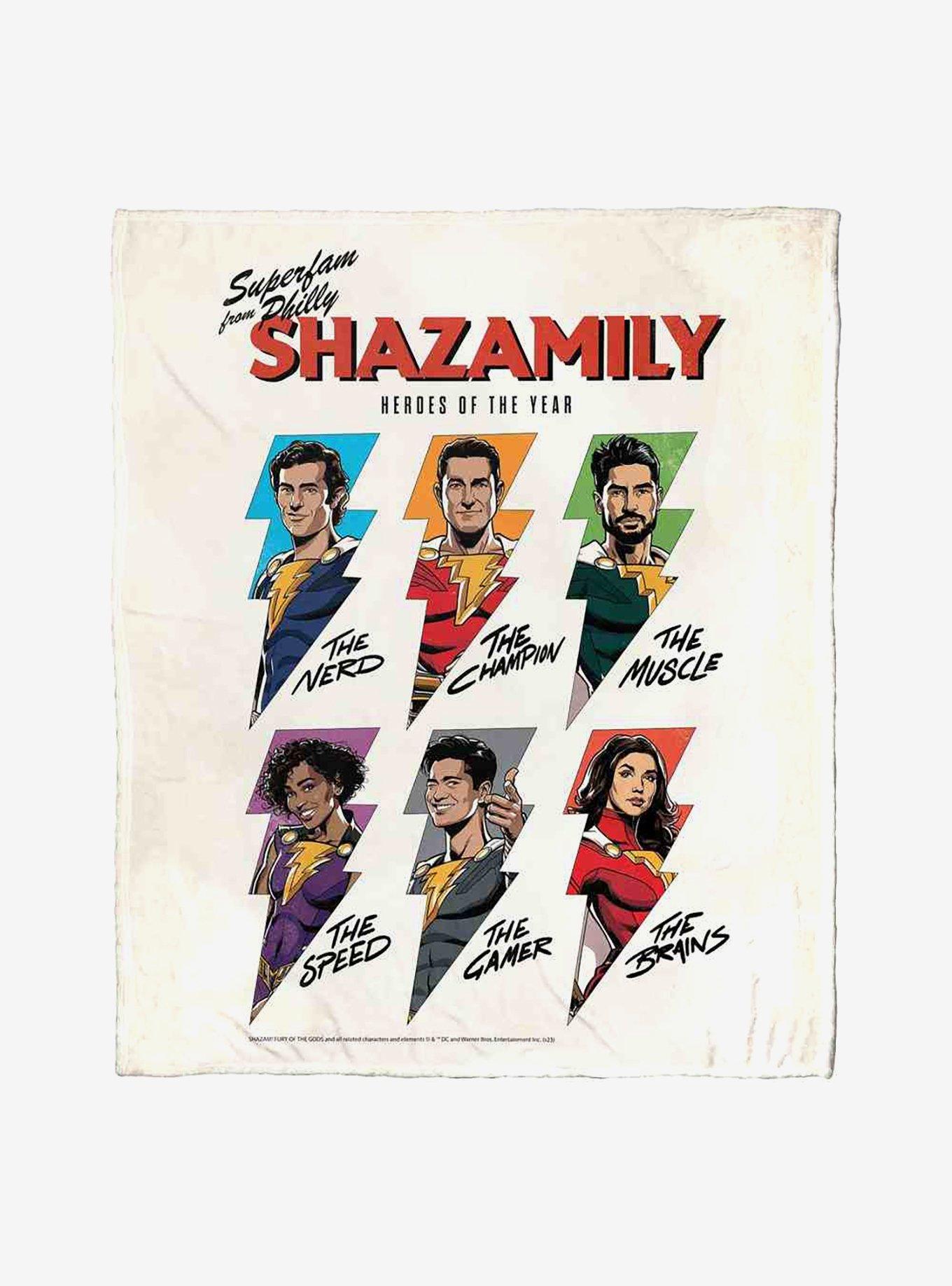 DC Comics Shazam Shazamily Silk Touch Throw Blanket, , hi-res