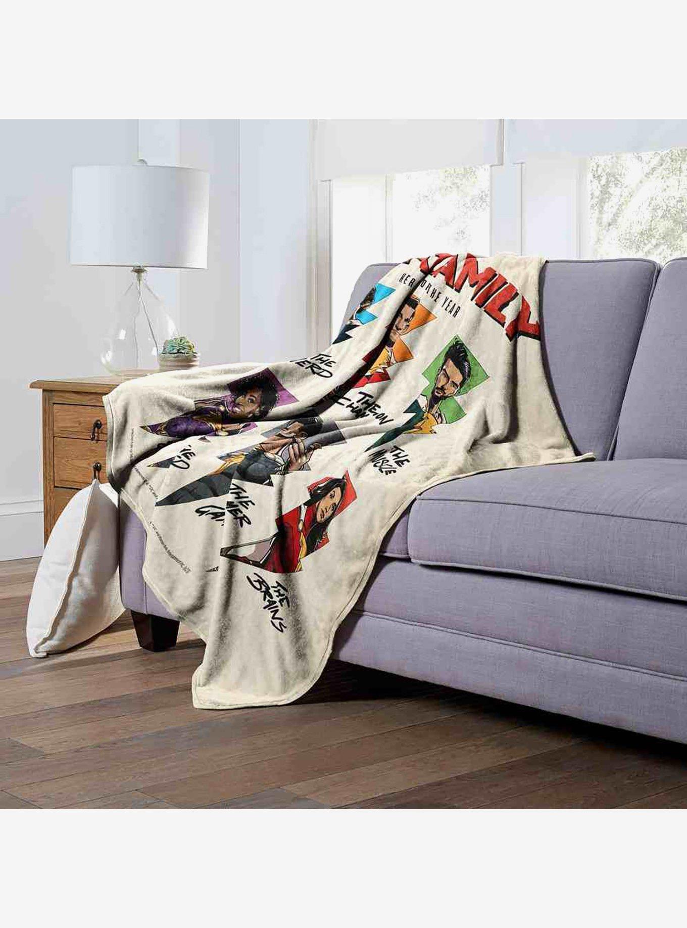 DC Comics Shazam Shazamily Silk Touch Throw Blanket, , alternate