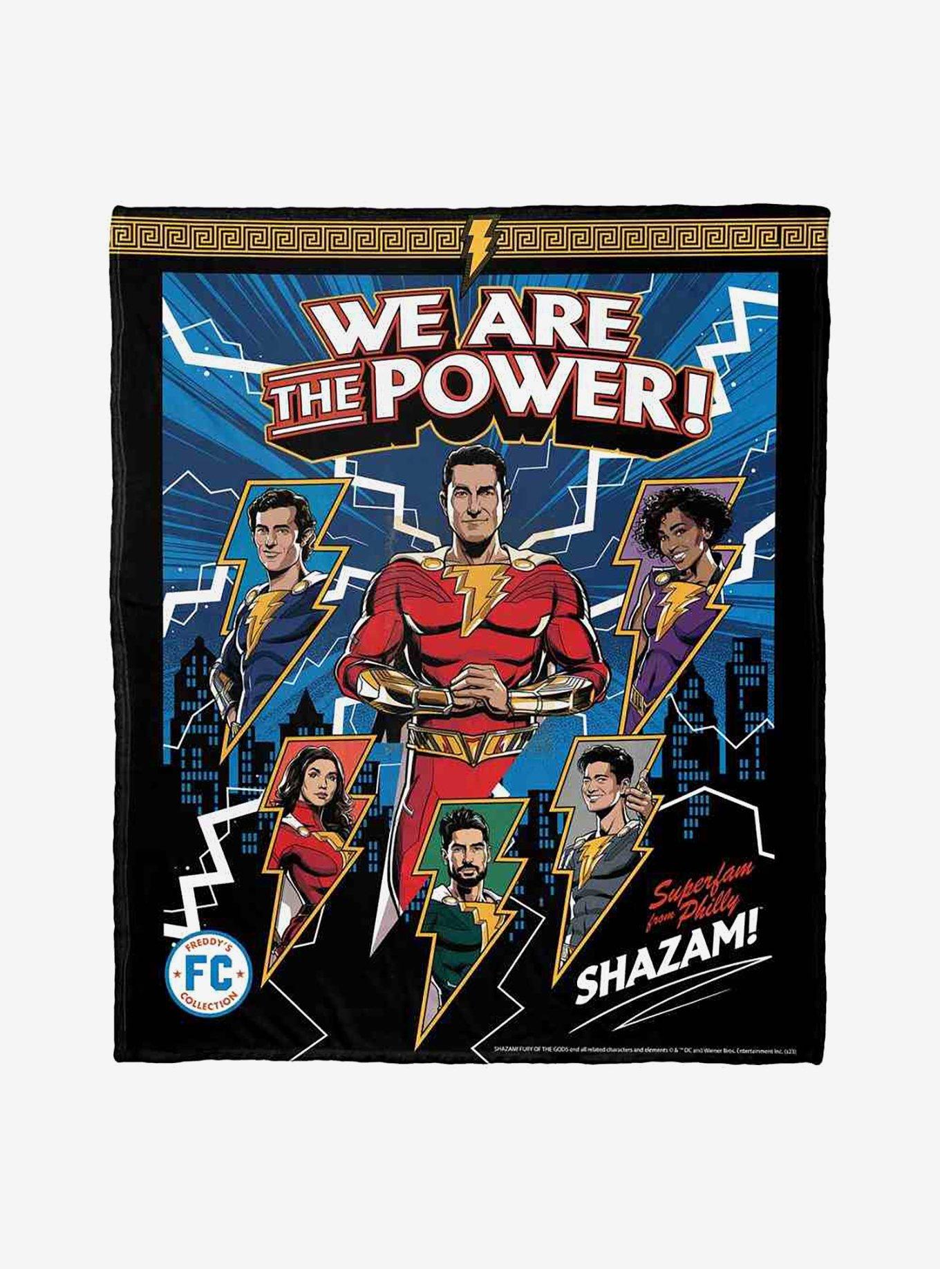 DC Comics Shazam We Are The Power Silk Touch Throw Blanket, , hi-res