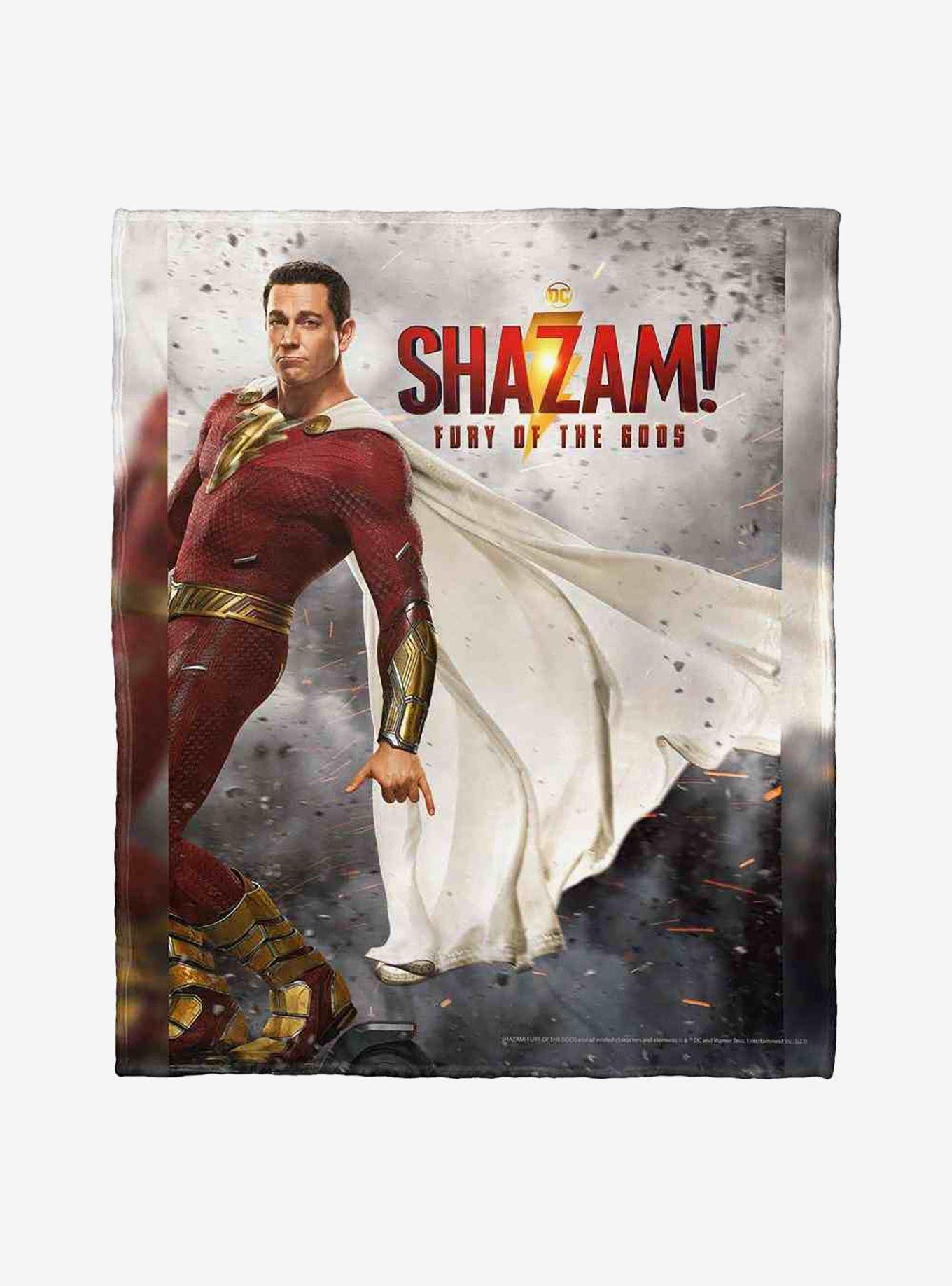 DC Comics Shazam Fury Of The Gods Poster Silk Touch Throw Blanket, , hi-res