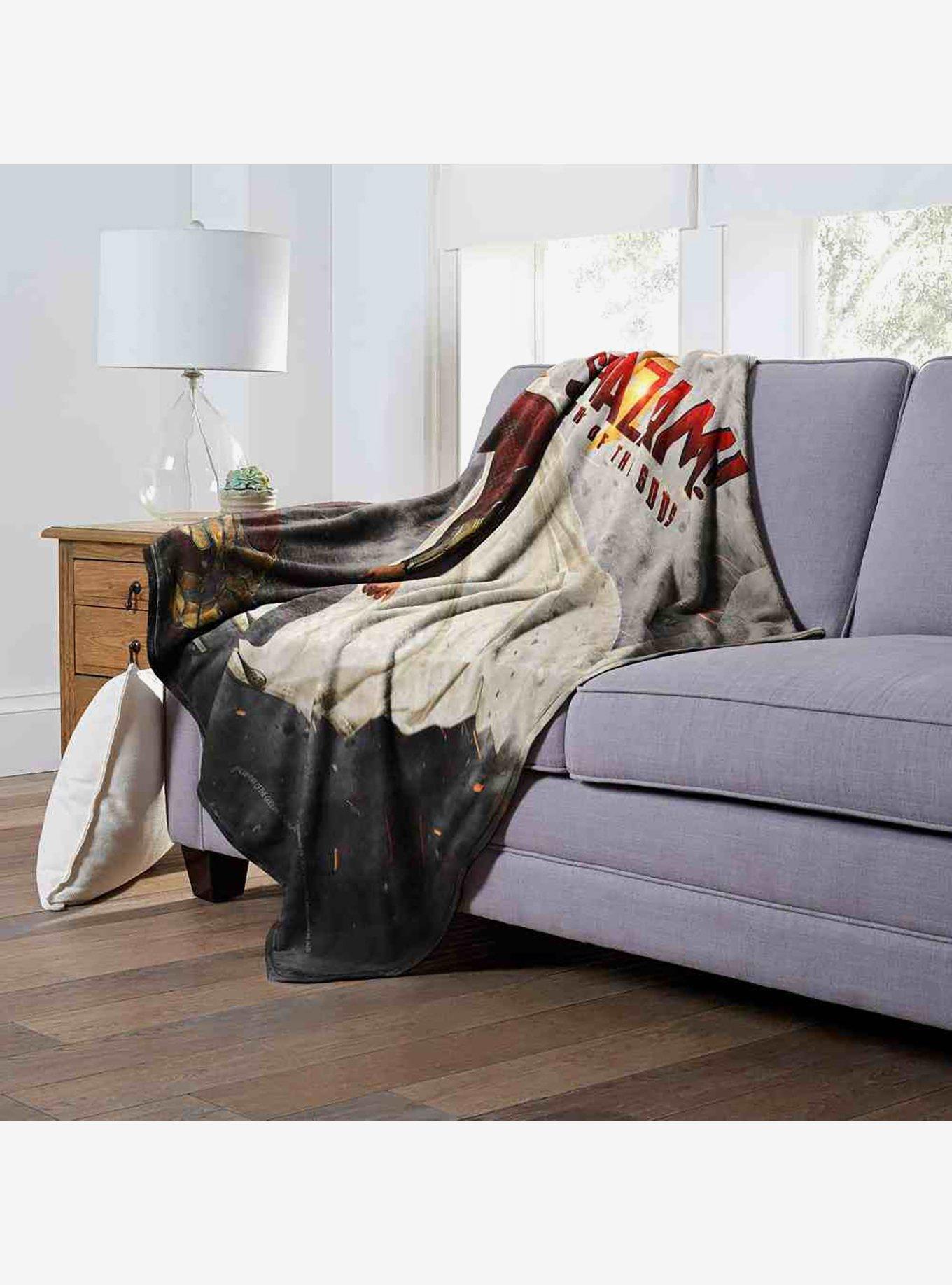 DC Comics Shazam Fury Of The Gods Poster Silk Touch Throw Blanket, , alternate