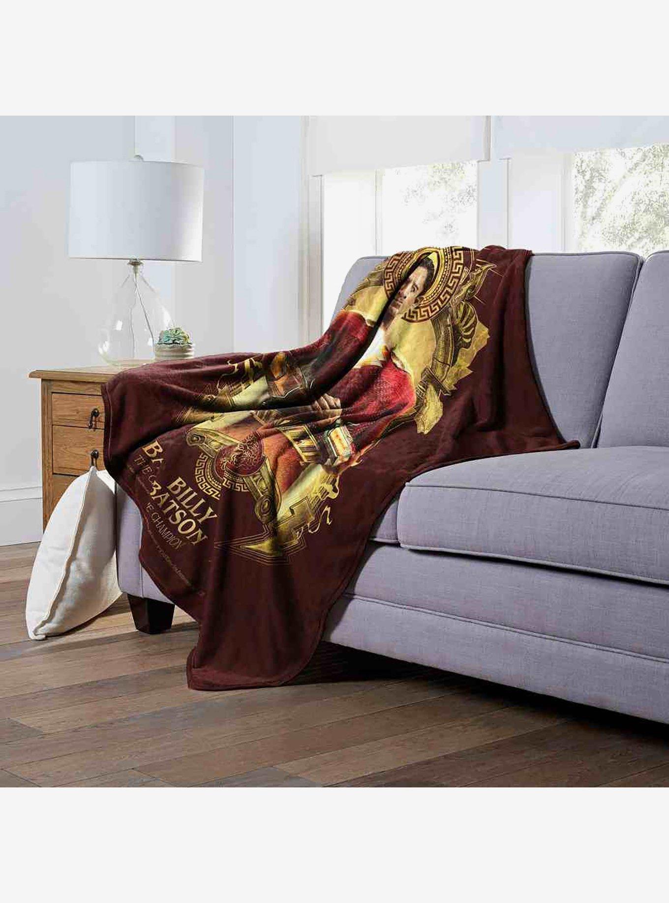 DC Comics Shazam Billy Batson Silk Touch Throw Blanket, , alternate