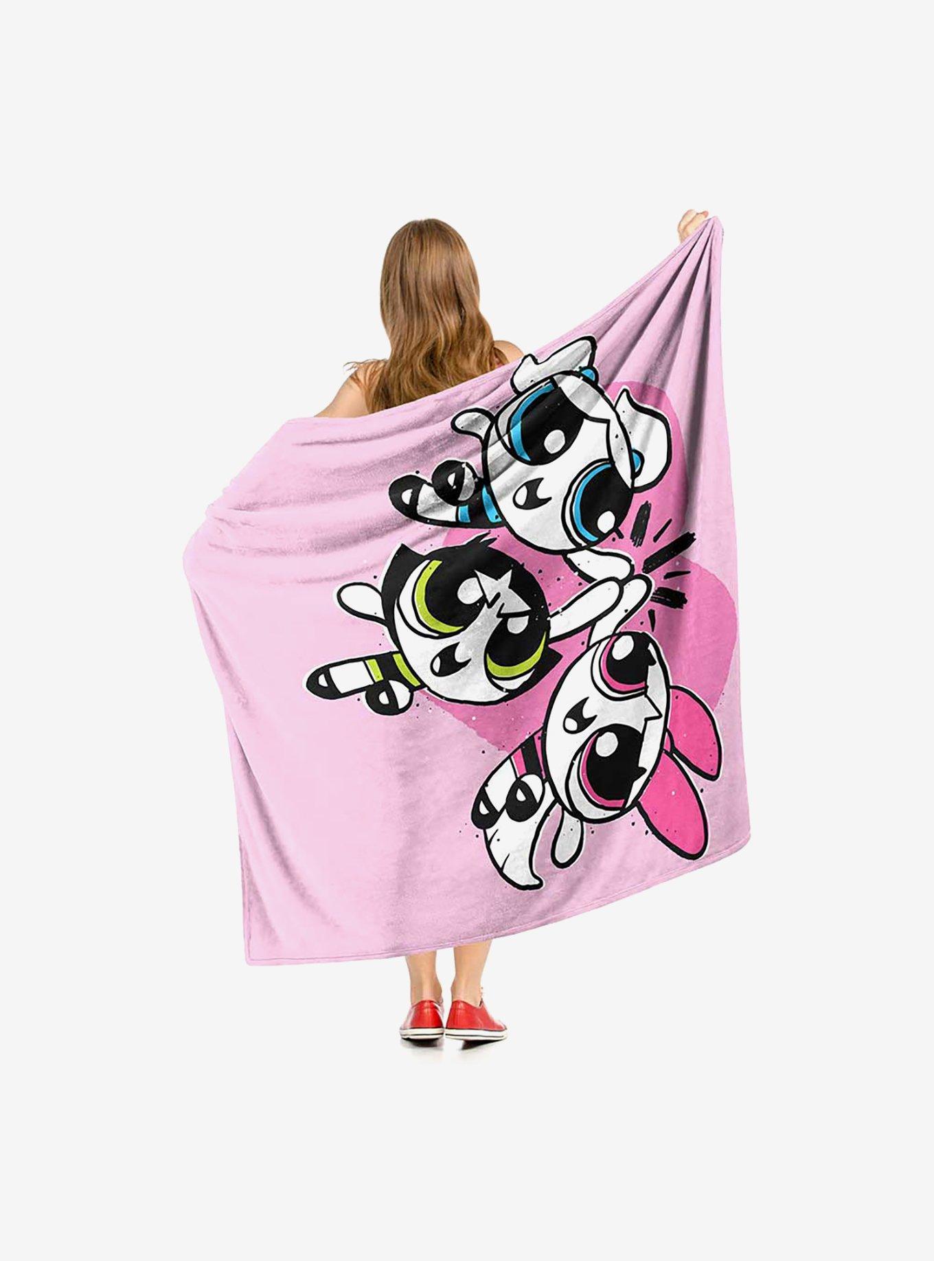 Powerpuff Girls Power Puff Together Silk Touch Throw Blanket, , hi-res