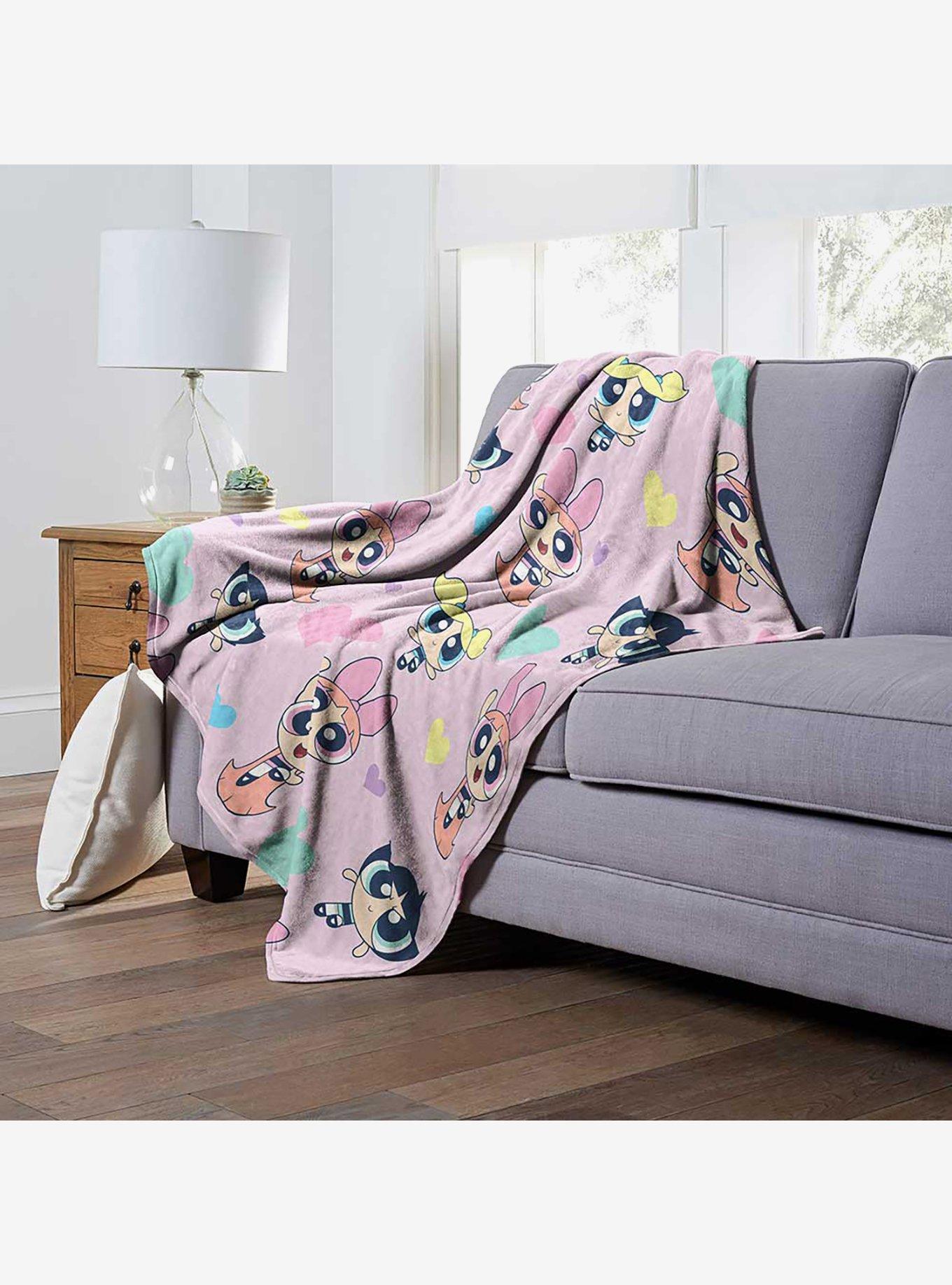 Powerpuff Girls Raindow Power Silk Touch Throw Blanket, , alternate