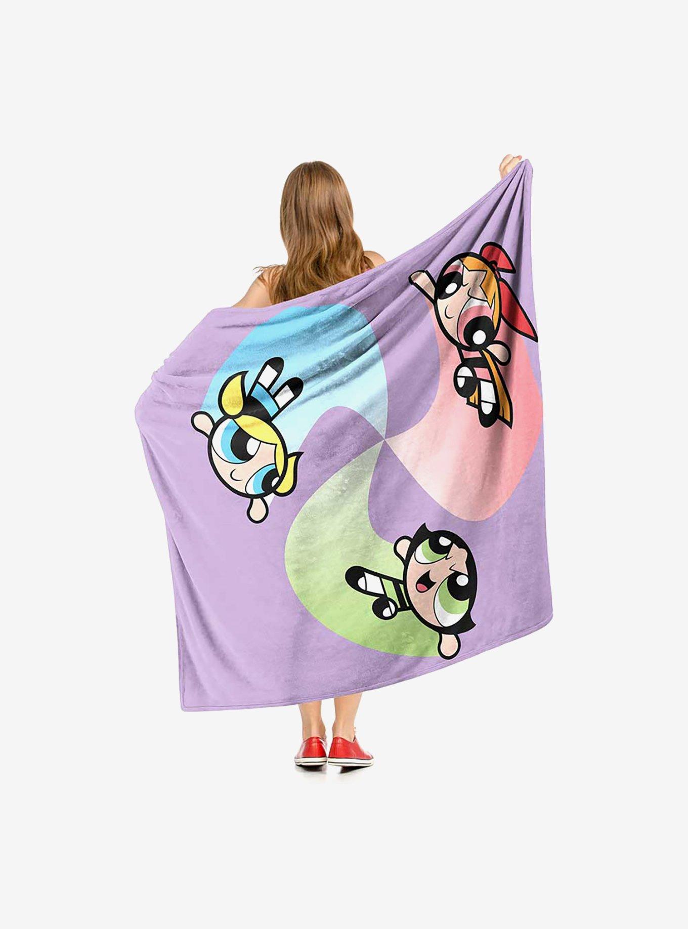 Powerpuff Girls Super Swirl Silk Touch Throw Blanket, , hi-res