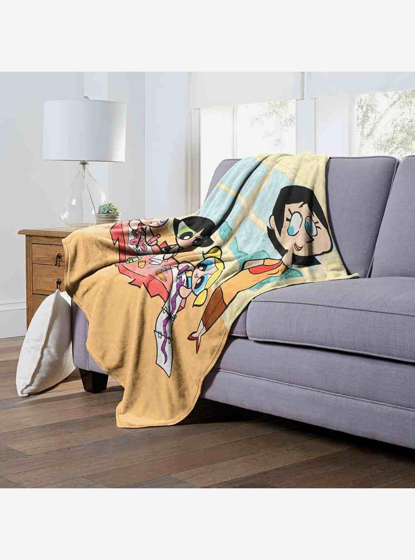 Powerpuff Girls Classtime Fun Silk Touch Throw Blanket, , alternate