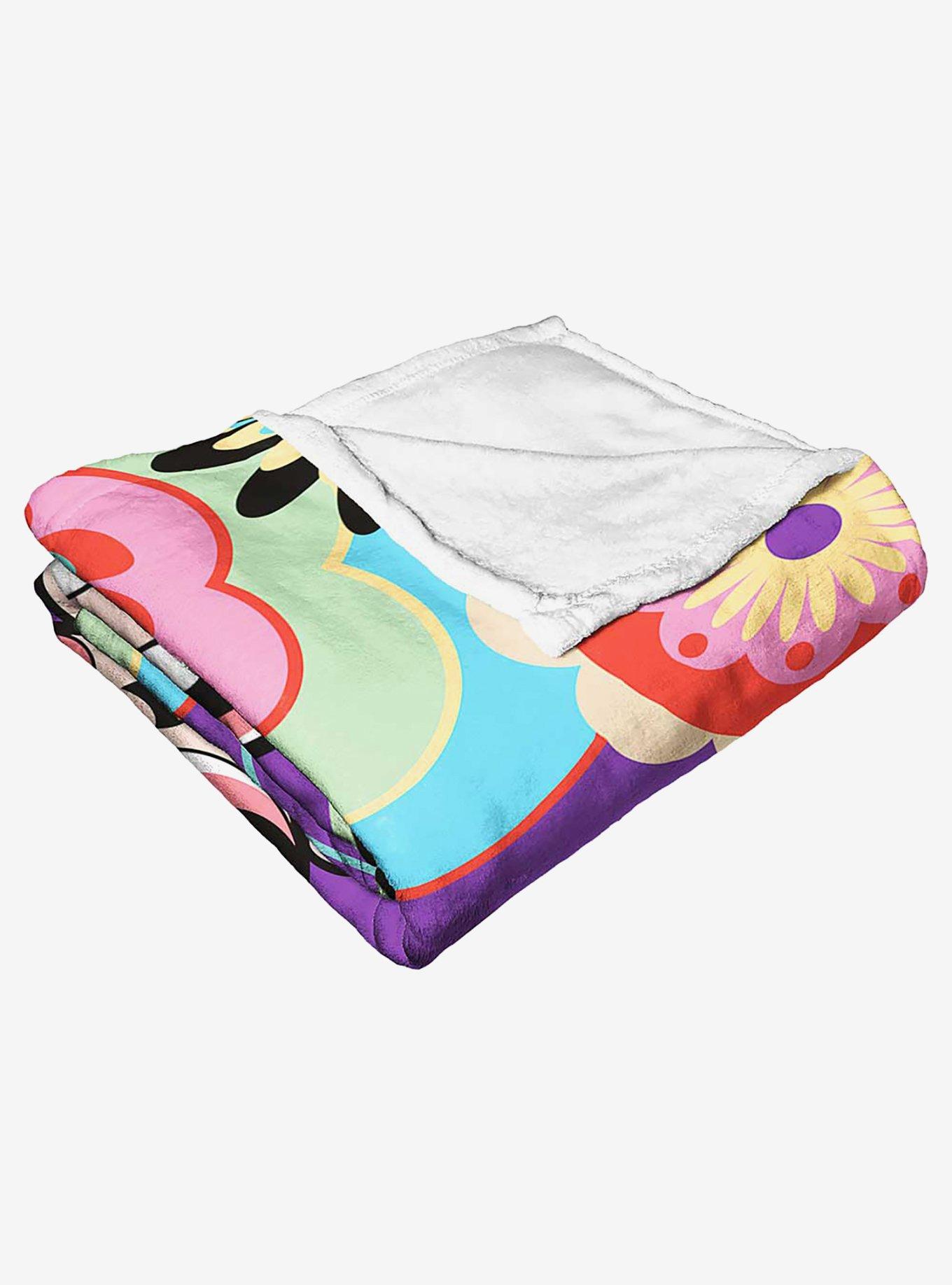 Powerpuff Girls Flower Exploosion Silk Touch Throw Blanket, , alternate
