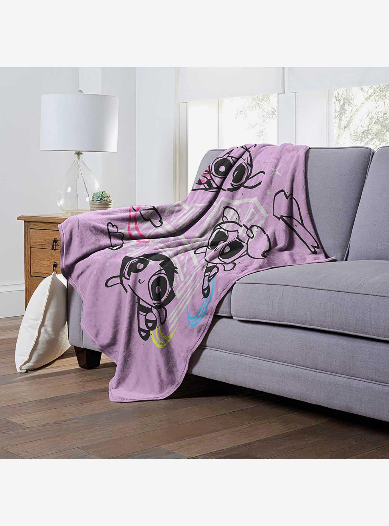 Powerpuff Girls Flying High Silk Touch Throw Blanket, , alternate